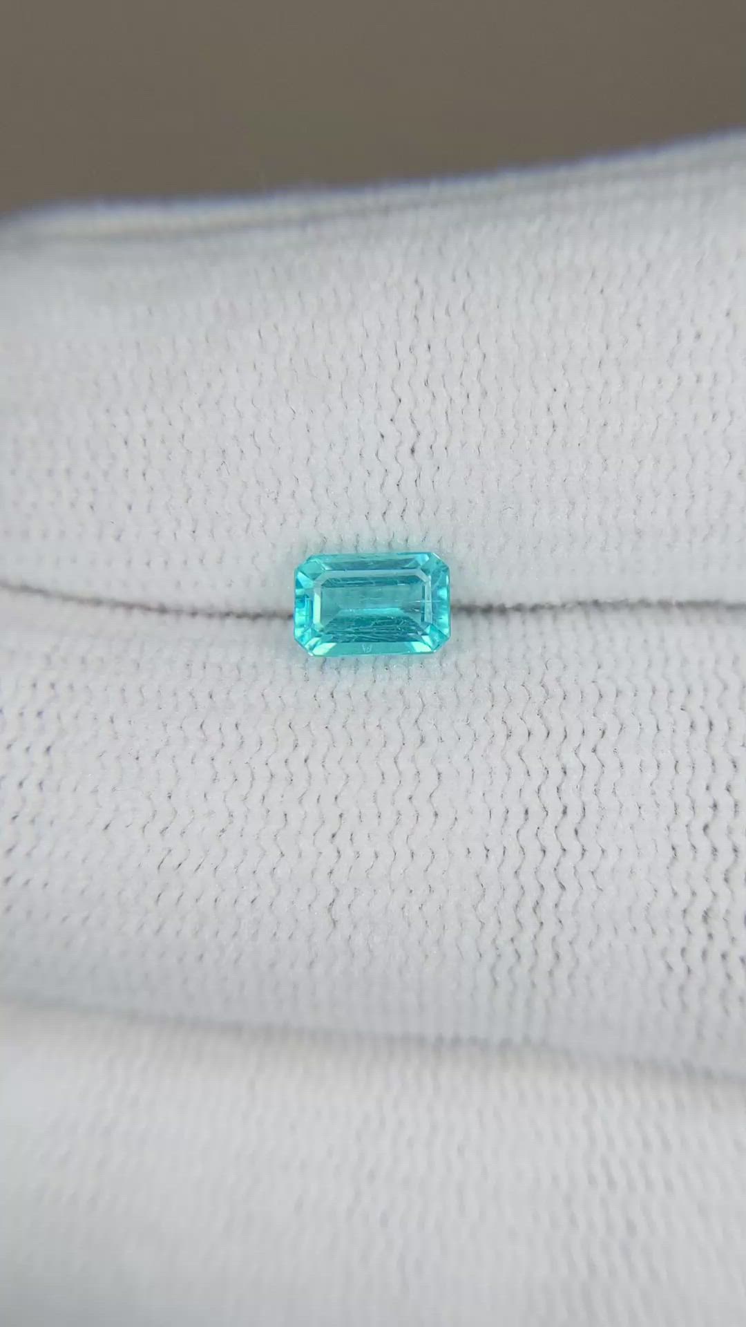0.79 Ct. Blue Apatite from Madagascar Size Video
