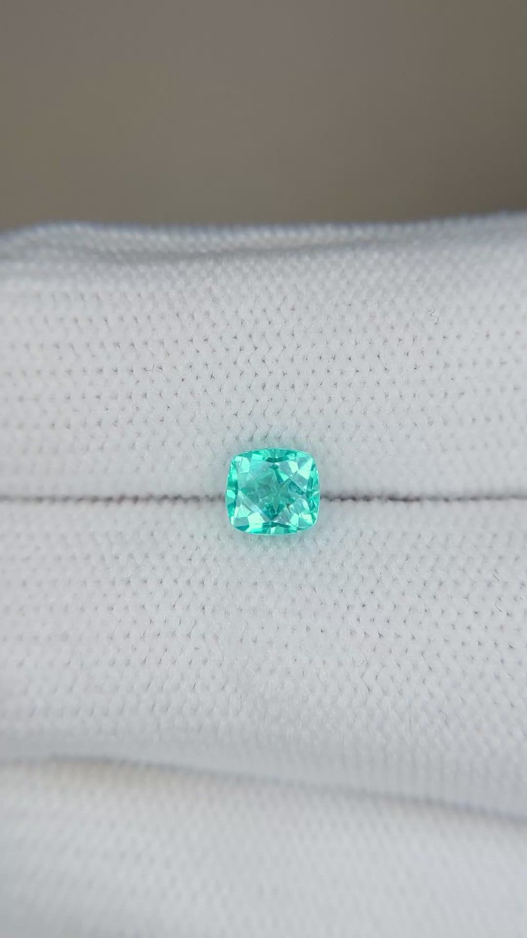 0.67 Ct. Greenish Blue Apatite from Madagascar Size Video