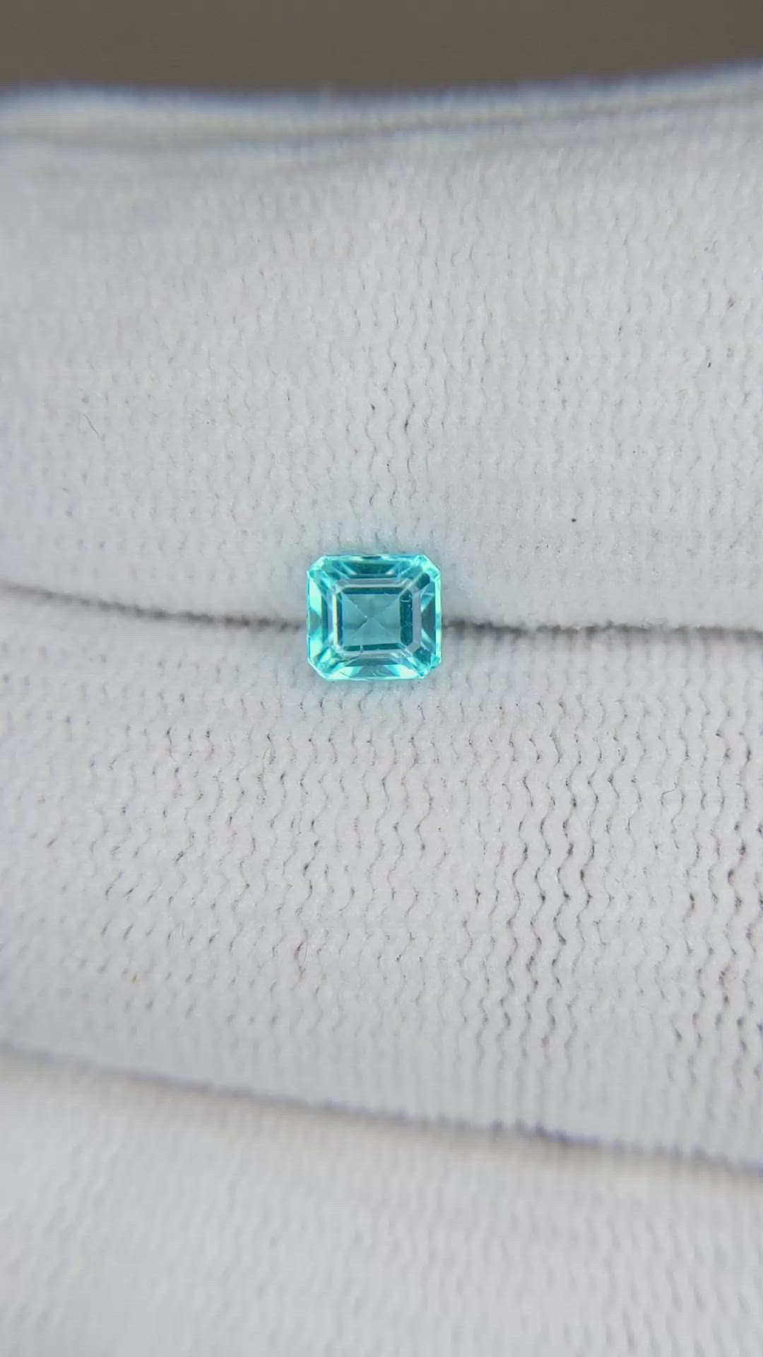 0.55 Ct. Blue Apatite from Madagascar Size Video