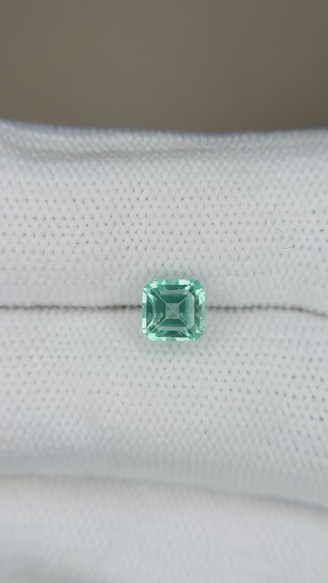 1.21 Ct. Bluish Green Apatite from Madagascar Size Video