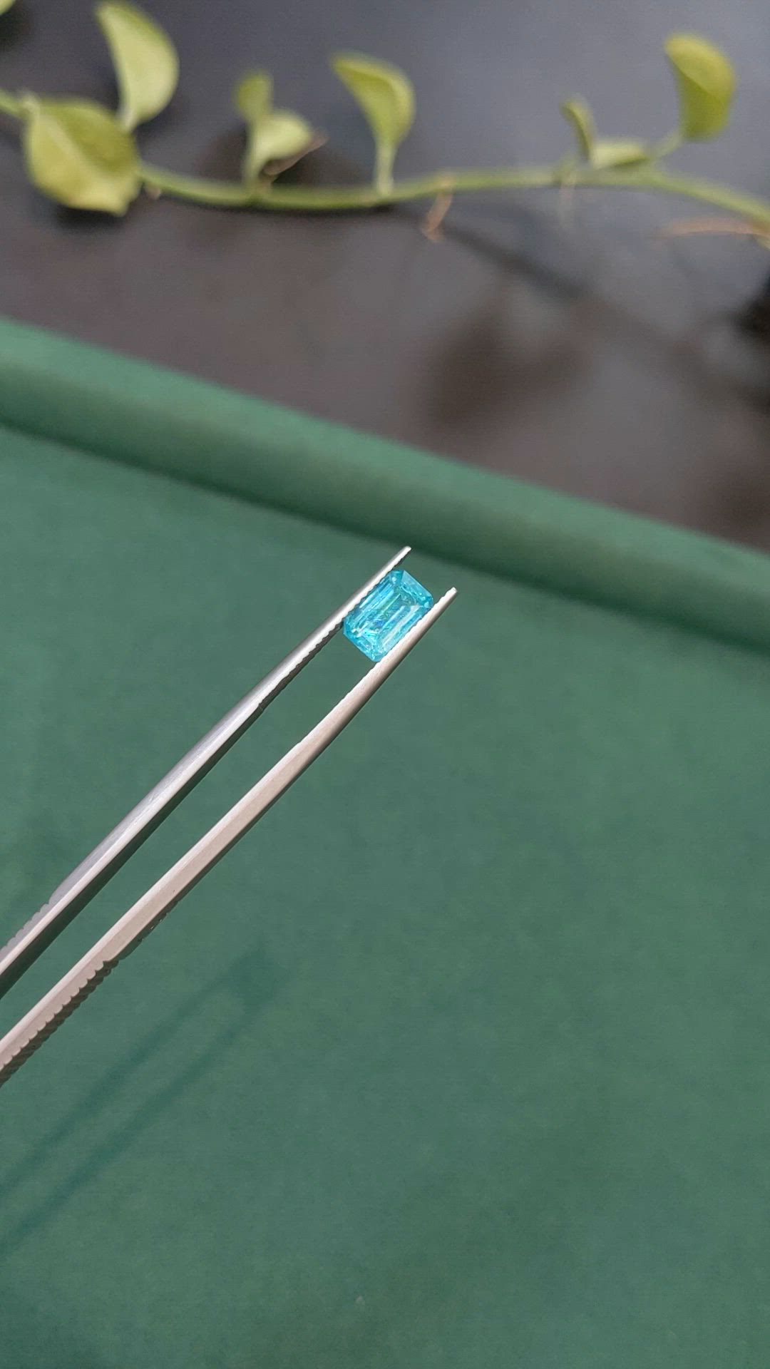 1.76 Ct. Greenish Blue Apatite from Madagascar Size Video