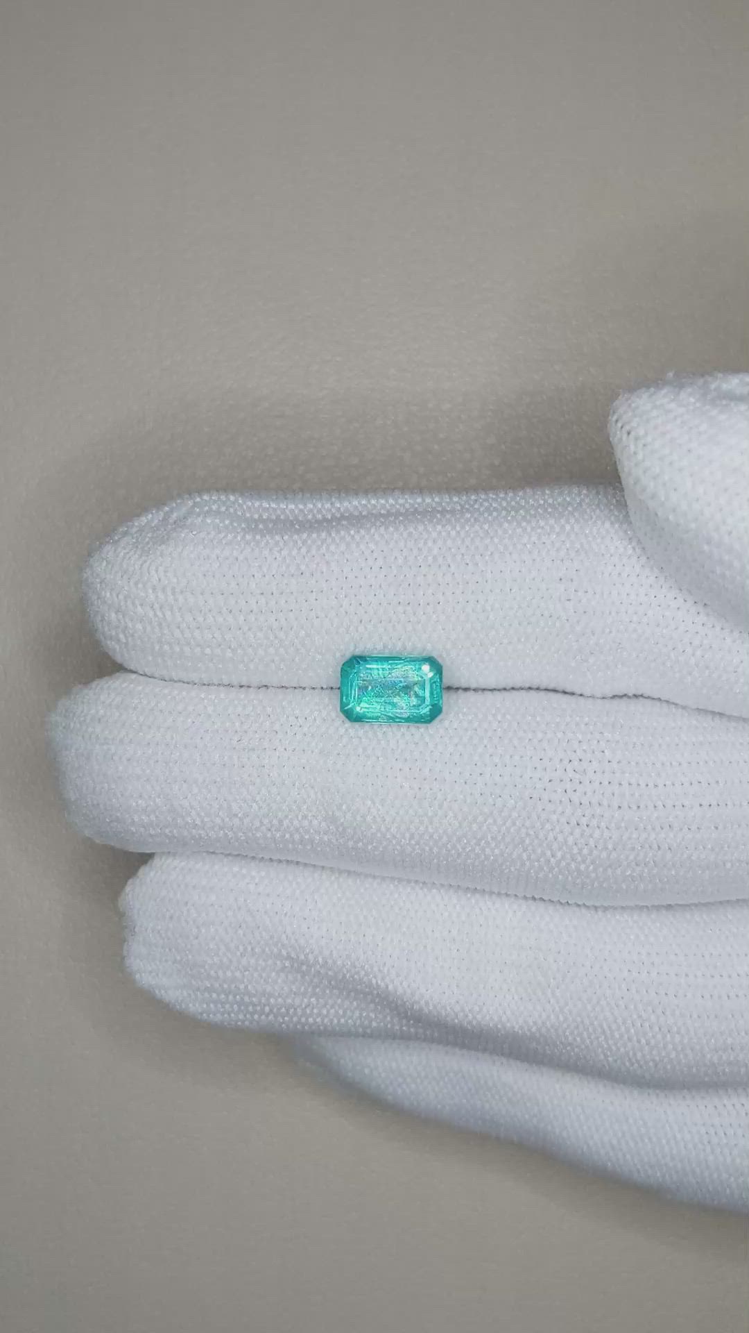 1.76 Ct. Greenish Blue Apatite from Madagascar Size Video