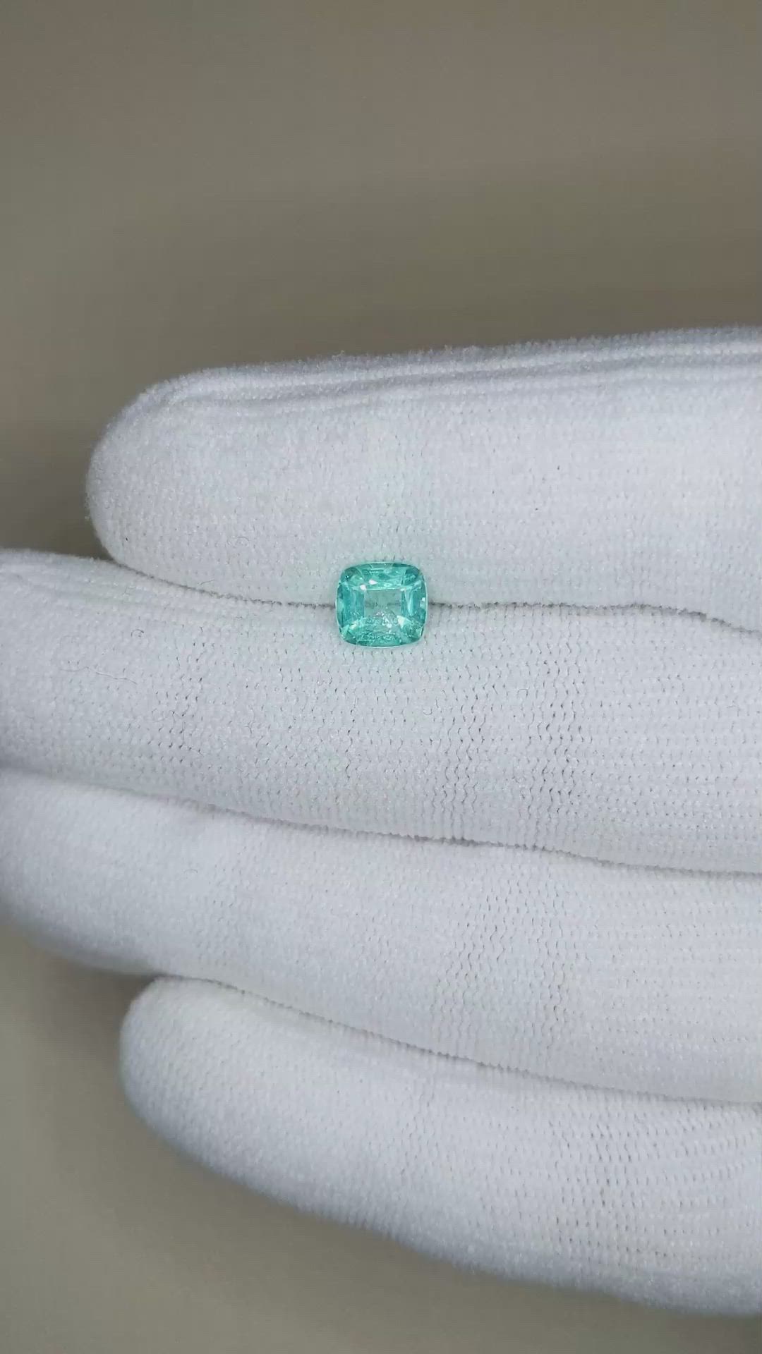 1.02 Ct. Blue Apatite from Madagascar Size Video