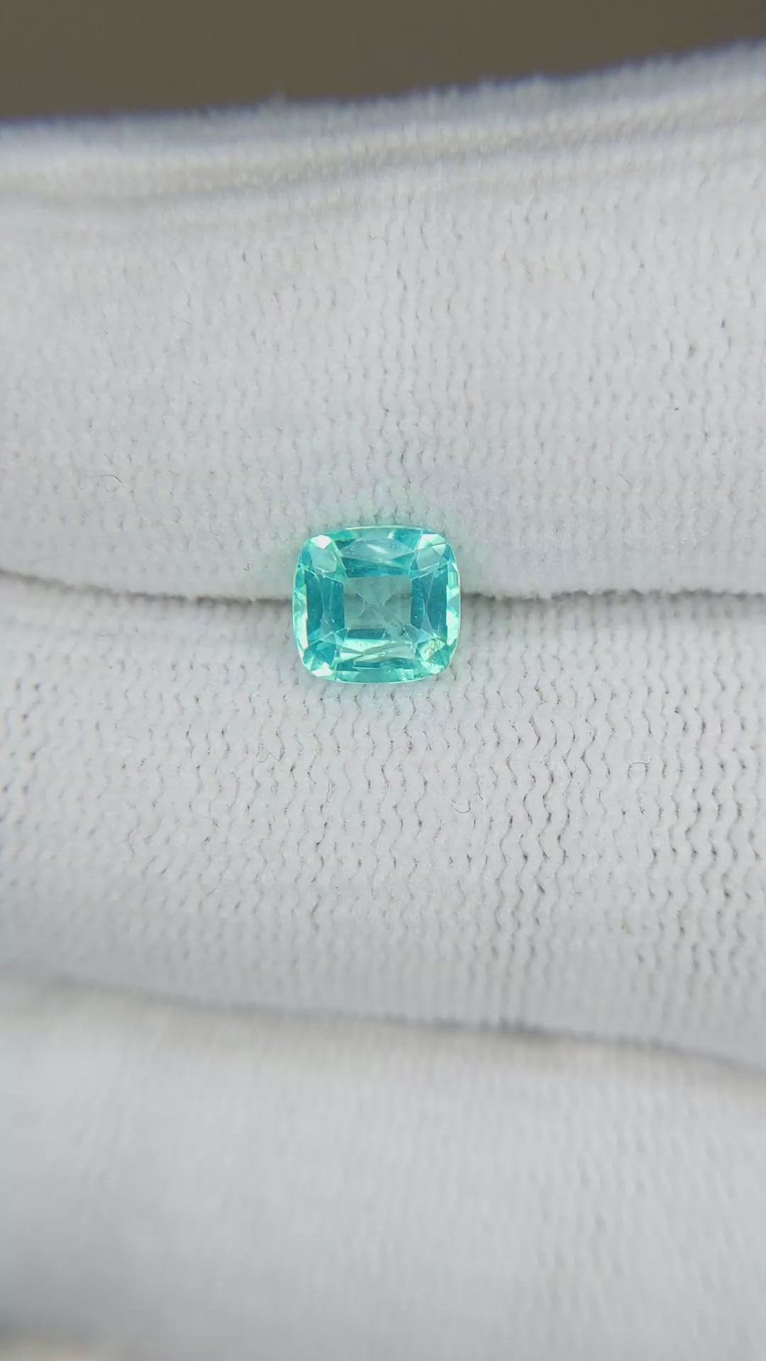 1.02 Ct. Blue Apatite from Madagascar Size Video