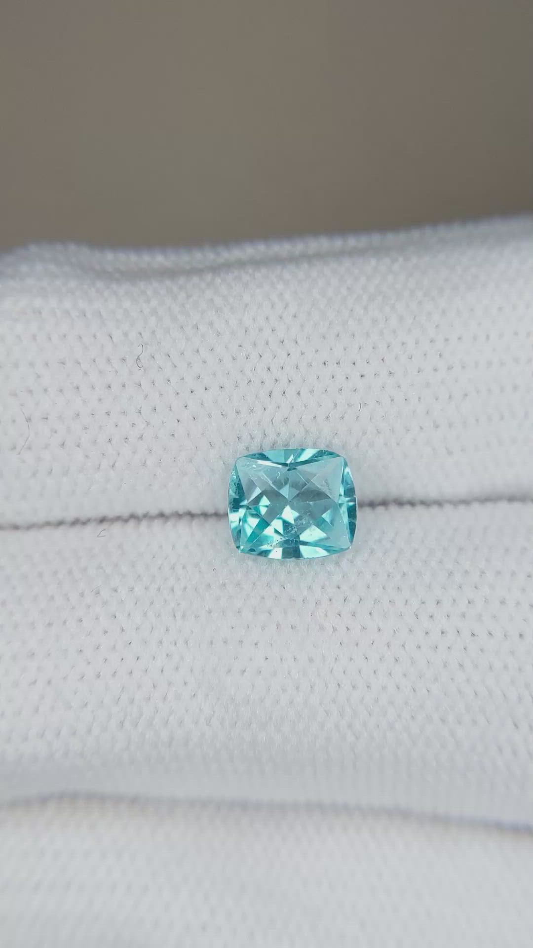 1.04 Ct. Blue Apatite from Madagascar Size Video