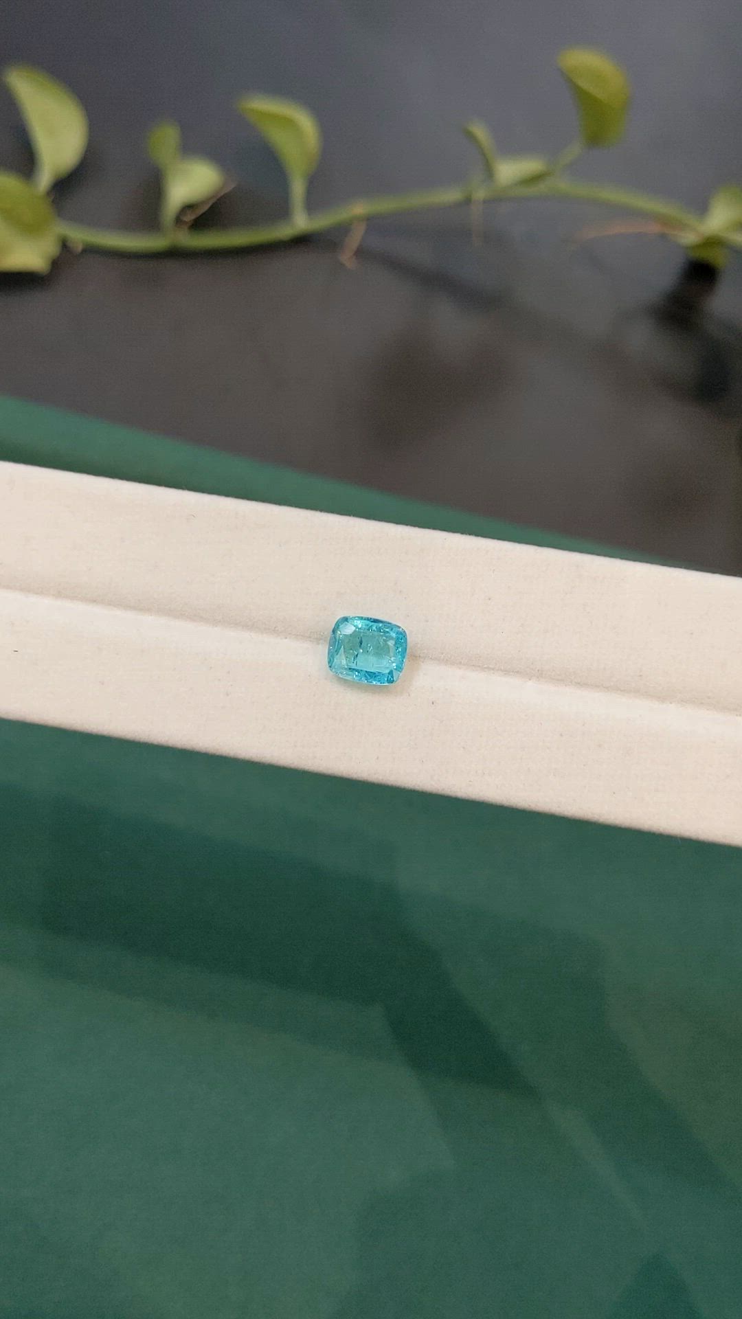 1.46 Ct. Blue Apatite from Madagascar Size Video