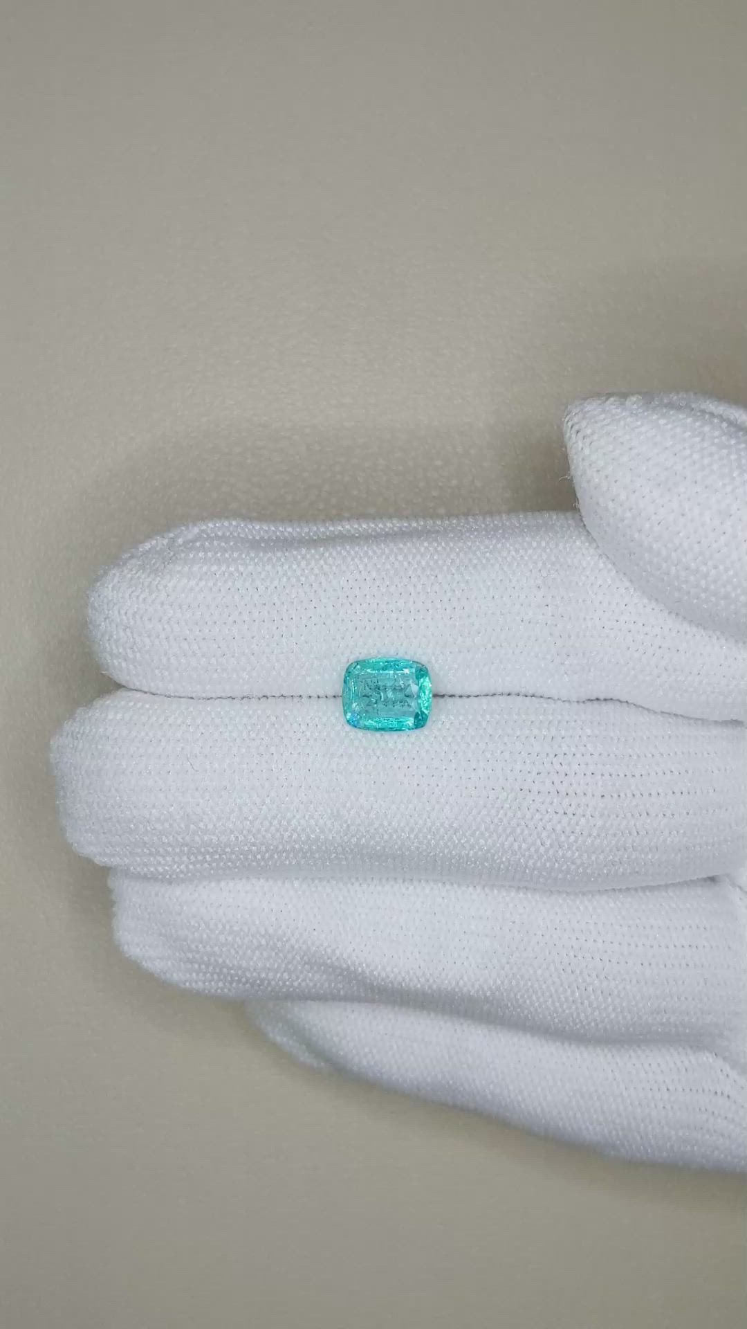 1.46 Ct. Blue Apatite from Madagascar Size Video