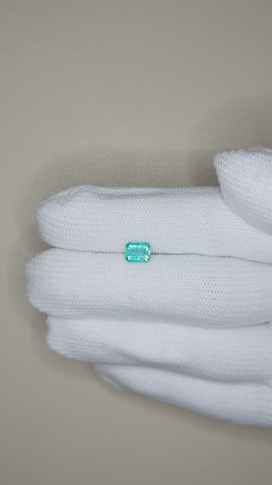 0.89 Ct. Blue Apatite from Madagascar Size Video