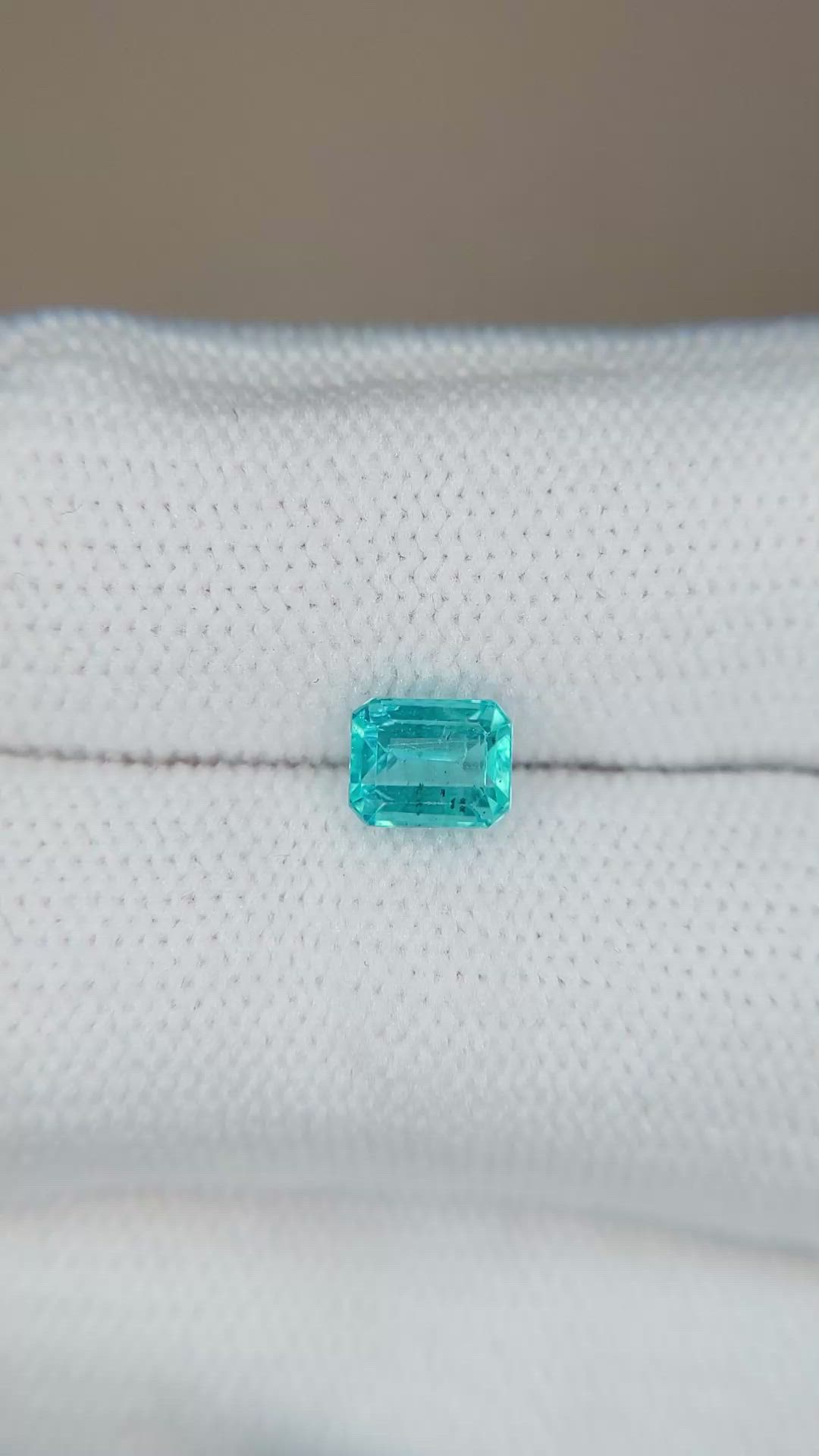 0.89 Ct. Blue Apatite from Madagascar Size Video