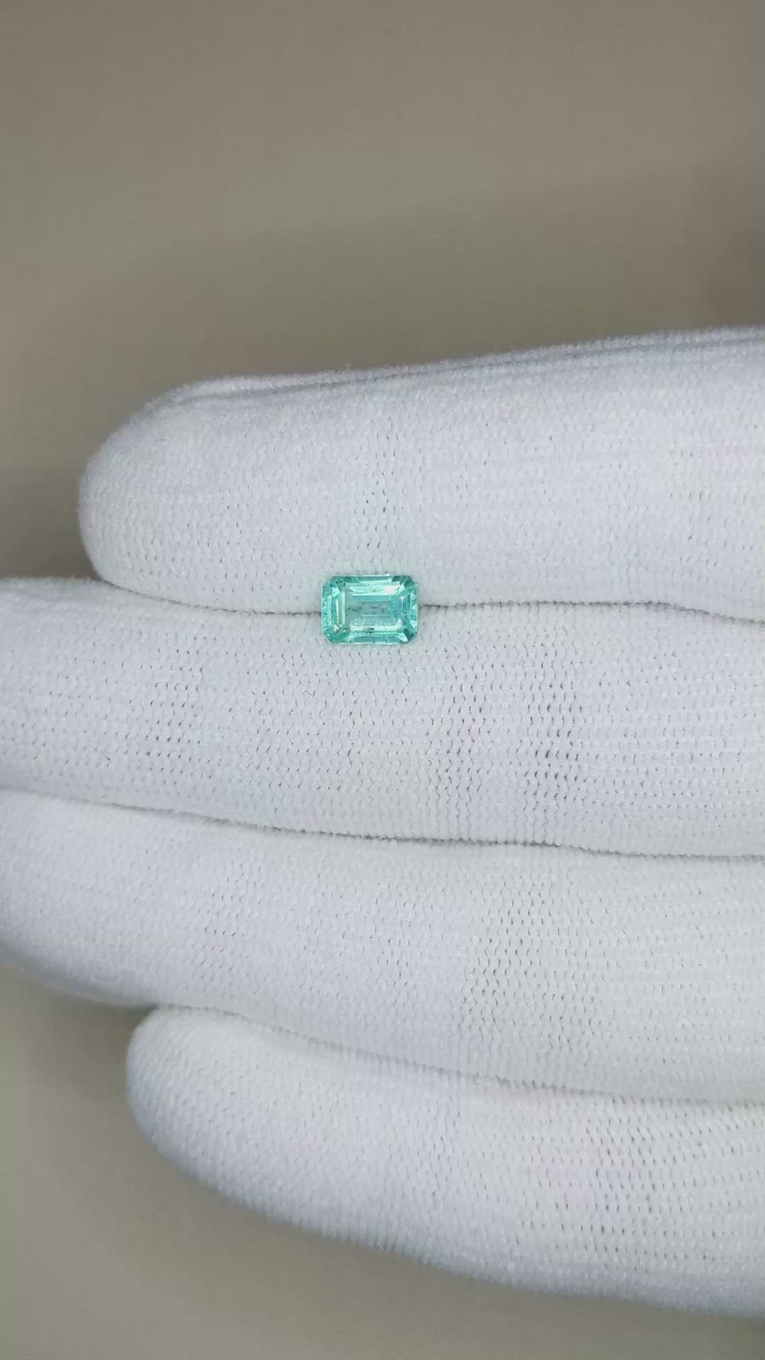 1.02 Ct. Greenish Blue Apatite from Madagascar Size Video