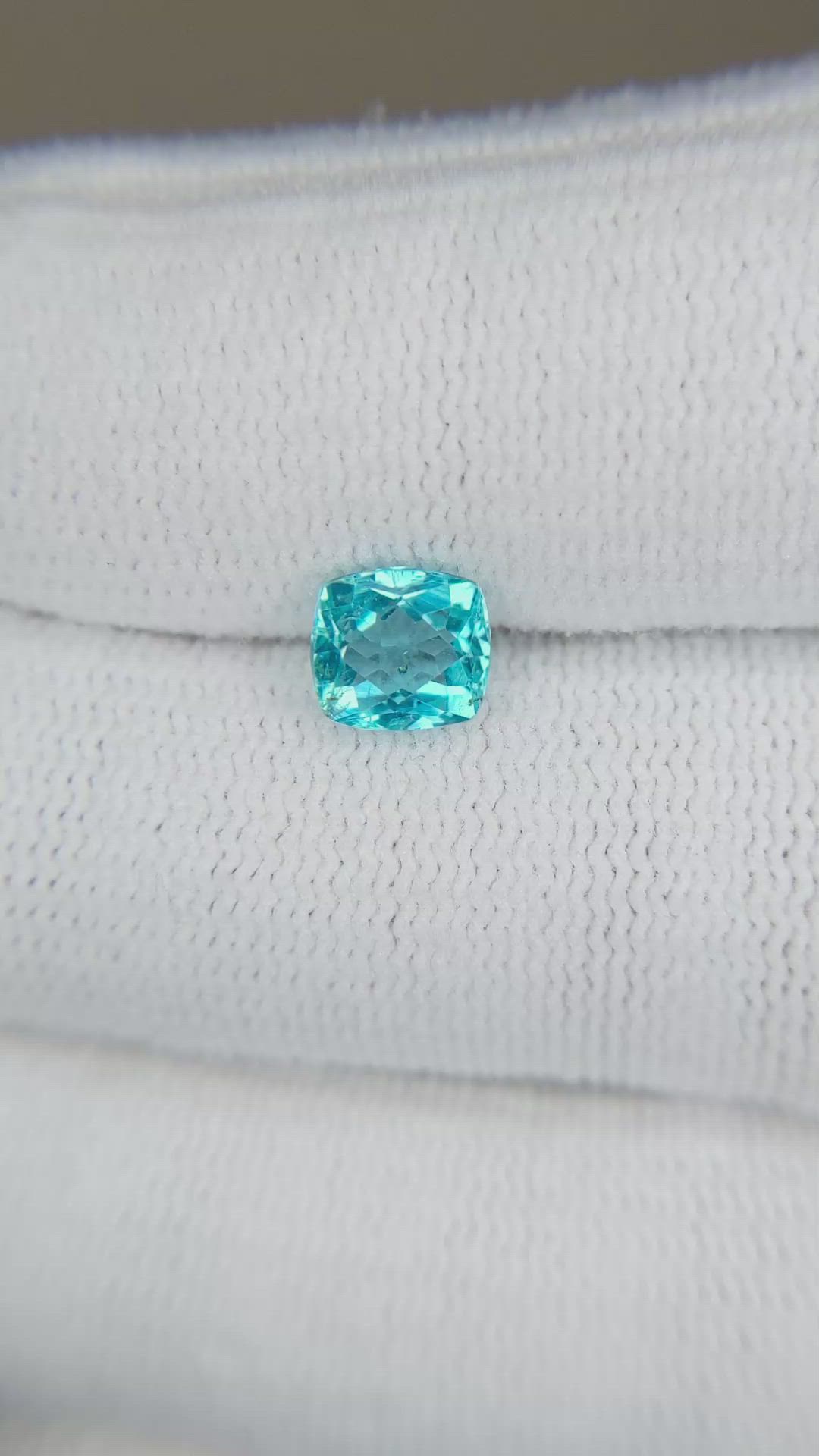 1.05 Ct. Blue Apatite from Madagascar Size Video