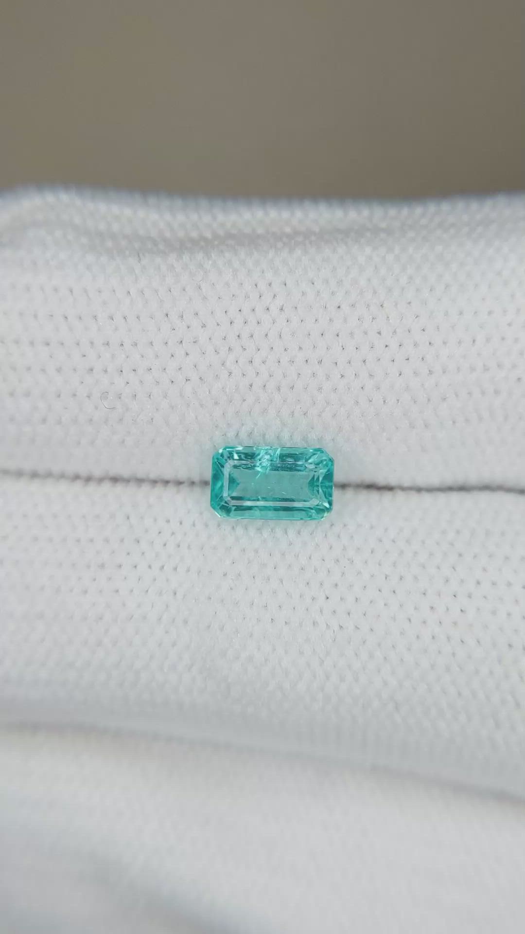 0.84 Ct. Greenish Blue Apatite from Madagascar Size Video
