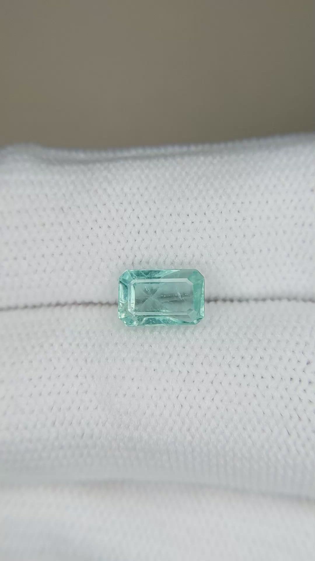 1.37 Ct. Greenish Blue Apatite from Madagascar Size Video