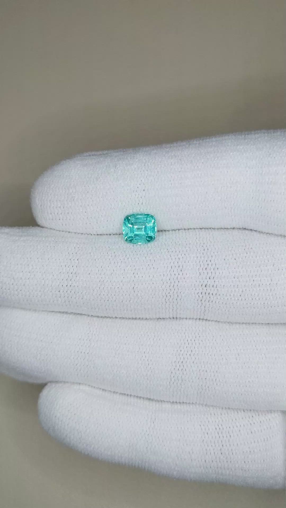 1.21 Ct. Blue Apatite from Madagascar Size Video