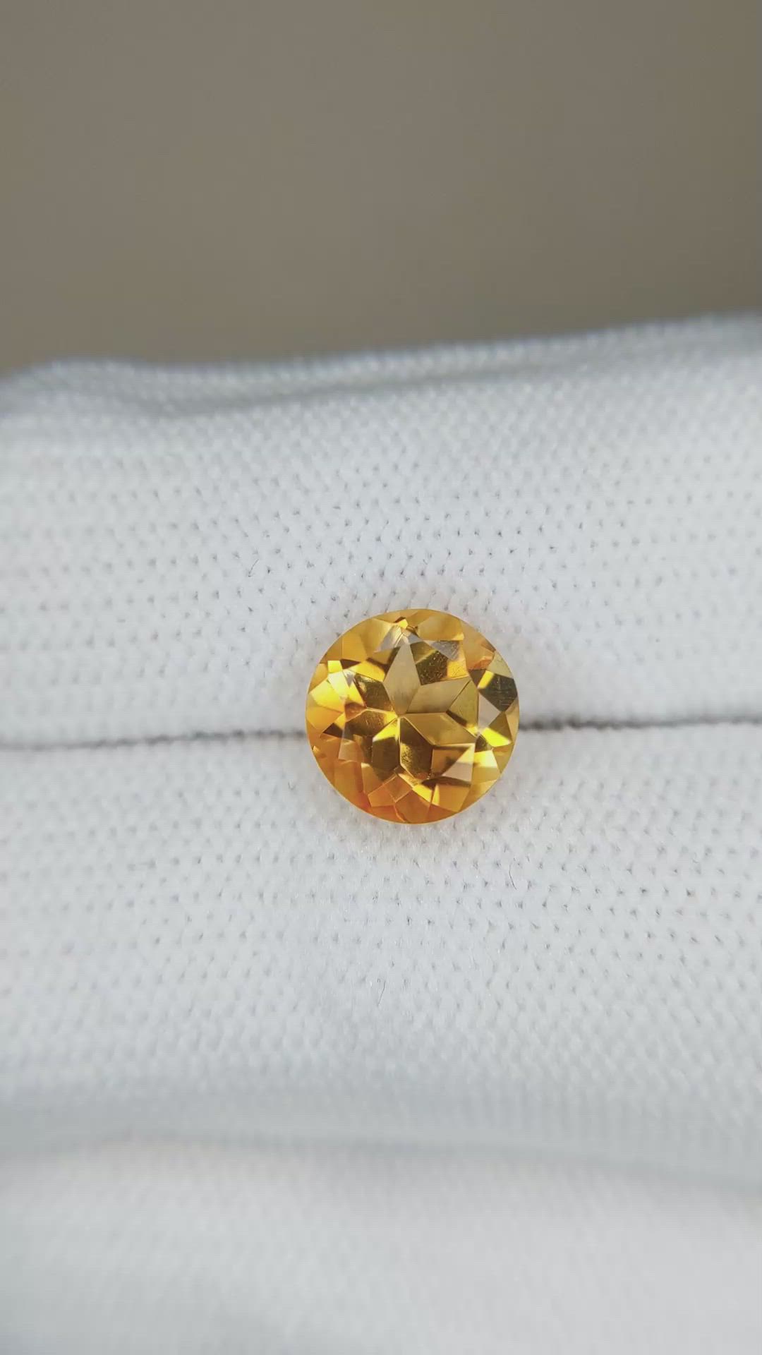 2.02 Ct. Yellowish Orange Citrine from Madagascar Size Video