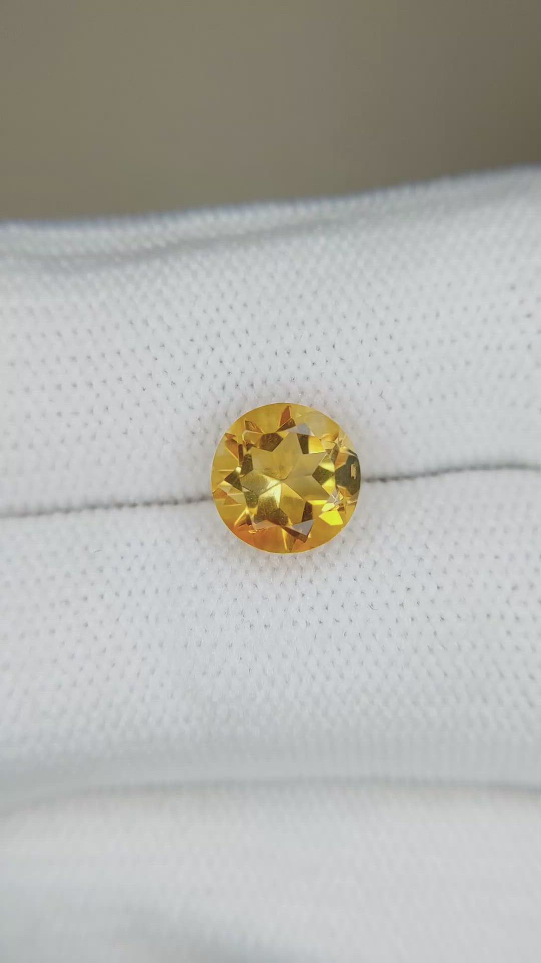 1.87 Ct. Yellowish Orange Citrine from Madagascar Size Video