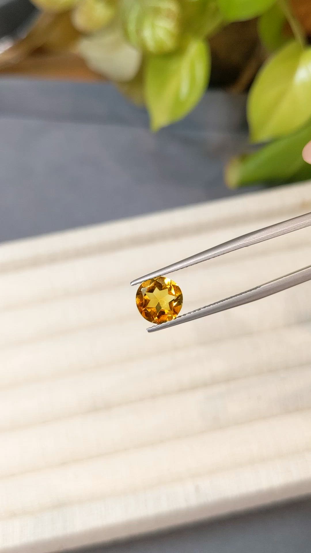1.47 Ct. Yellowish Orange Citrine from Madagascar Size Video