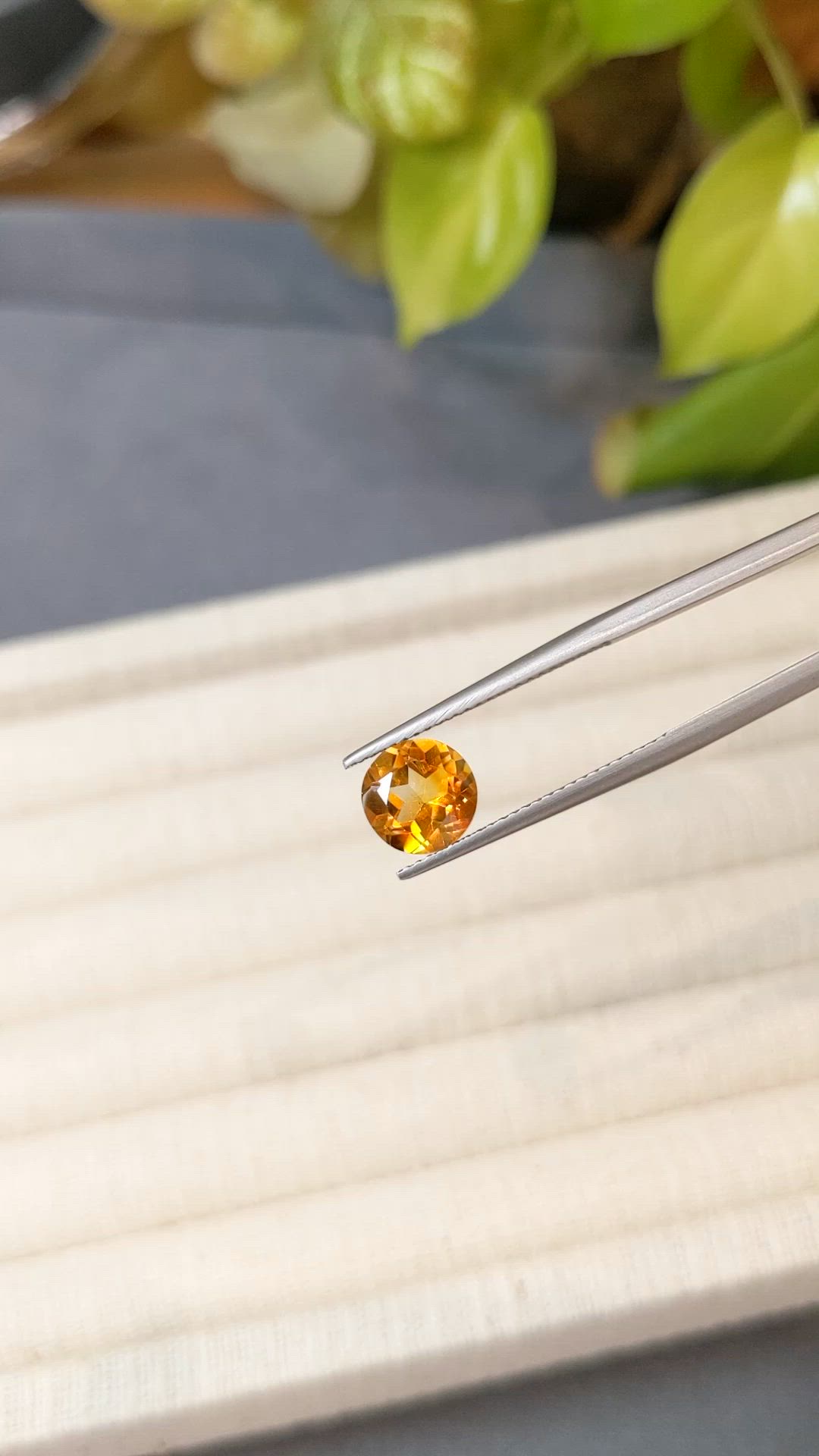 1.91 Ct. Yellowish Orange Citrine from Madagascar Size Video