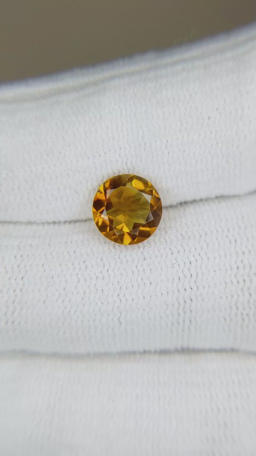 1.74 Ct. Yellowish Brown Citrine from Madagascar Size Video
