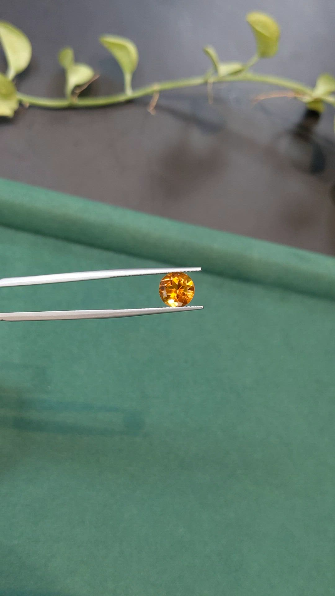 1.83 Ct. Yellowish Orange Citrine from Madagascar Size Video