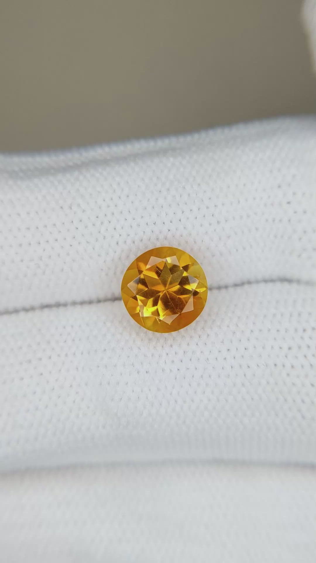 1.83 Ct. Yellowish Orange Citrine from Madagascar Size Video