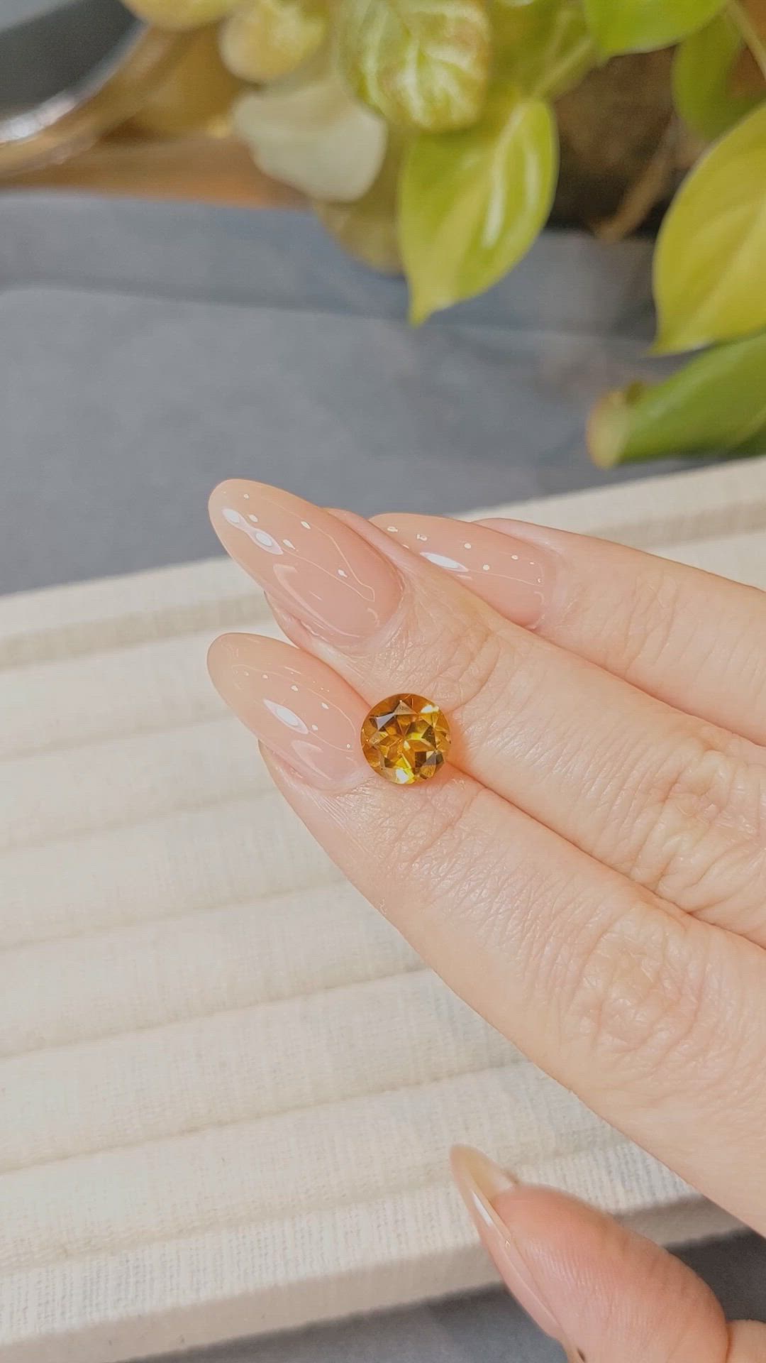 1.95 Ct. Golden Citrine from Madagascar Size Video