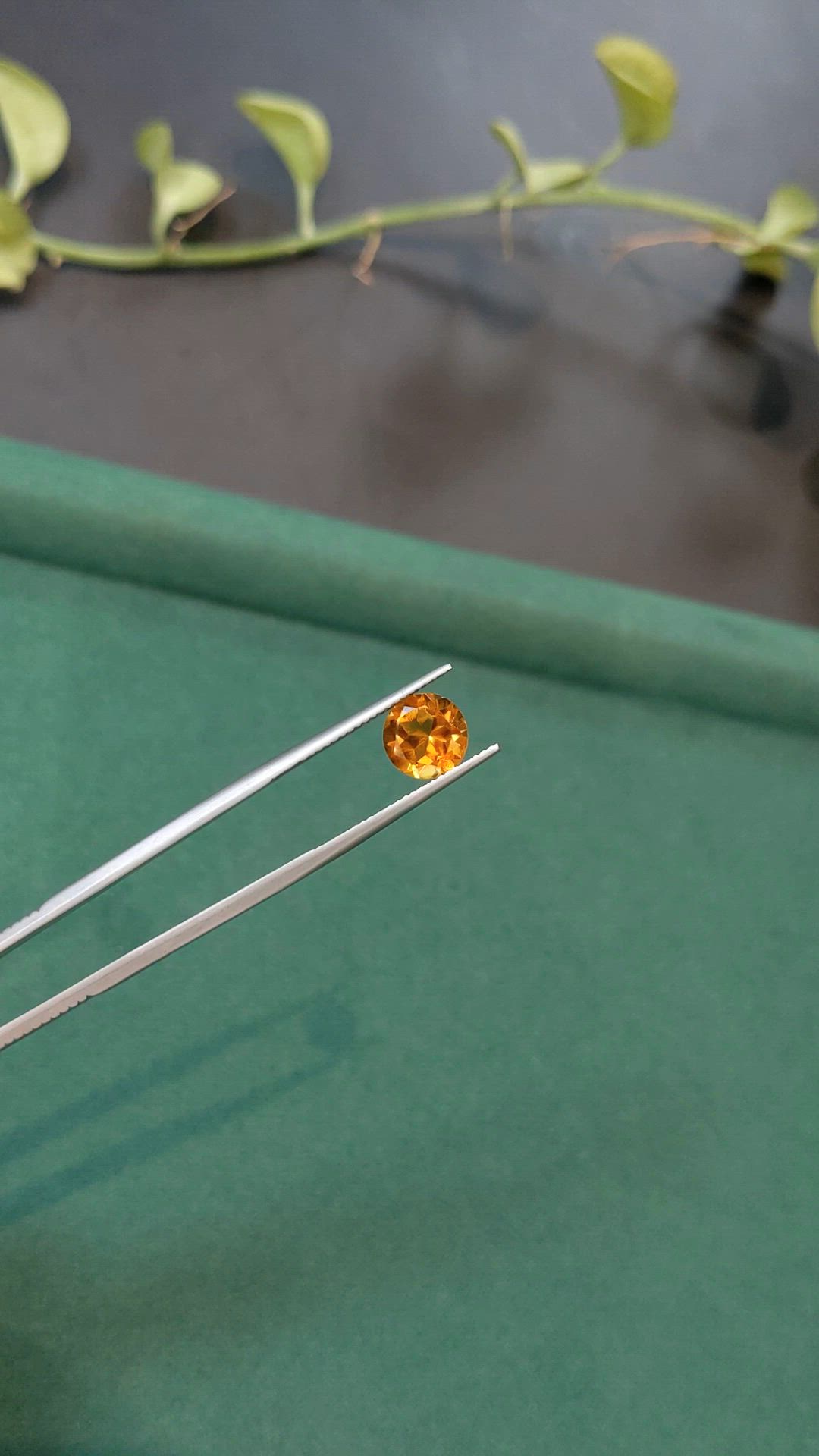 2.04 Ct. Yellowish Orange Citrine from Madagascar Size Video