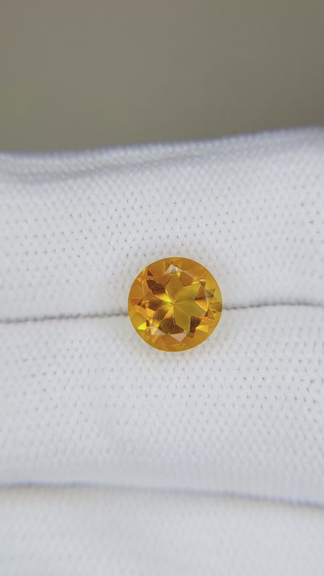 2.04 Ct. Yellowish Orange Citrine from Madagascar Size Video