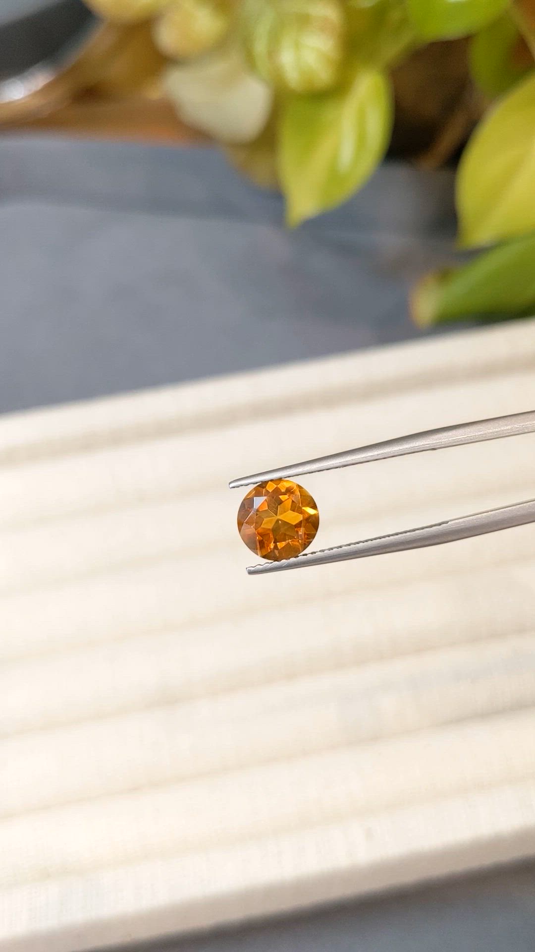 1.87 Ct. Madeira (Reddish Orange) Citrine from Madagascar Size Video
