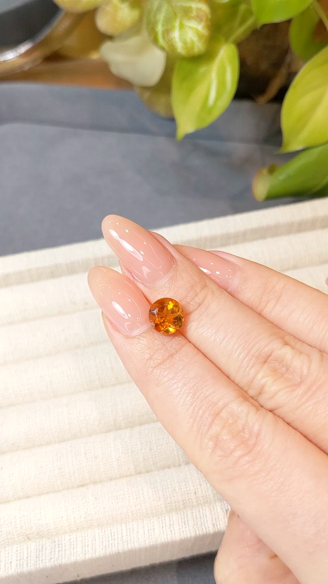 1.87 Ct. Madeira (Reddish Orange) Citrine from Madagascar Size Video