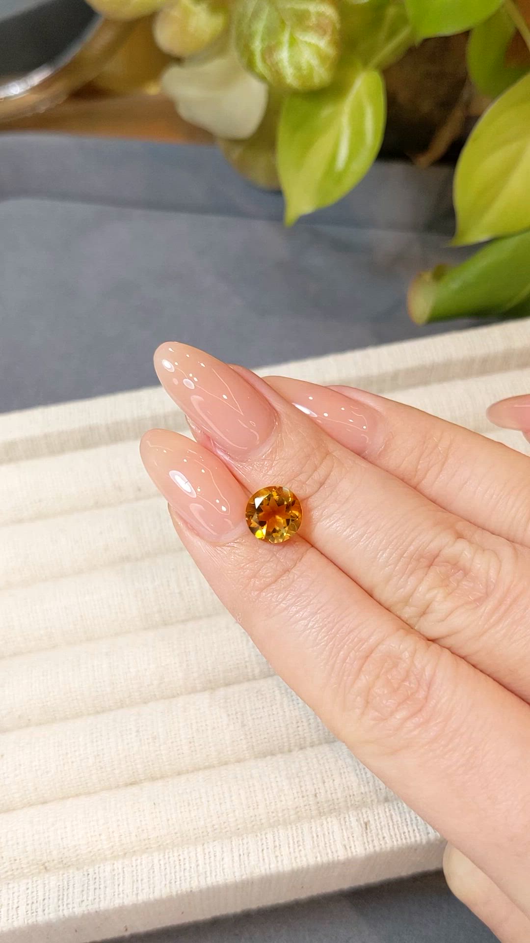 1.68 Ct. Madeira (Reddish Orange) Citrine from Madagascar Size Video