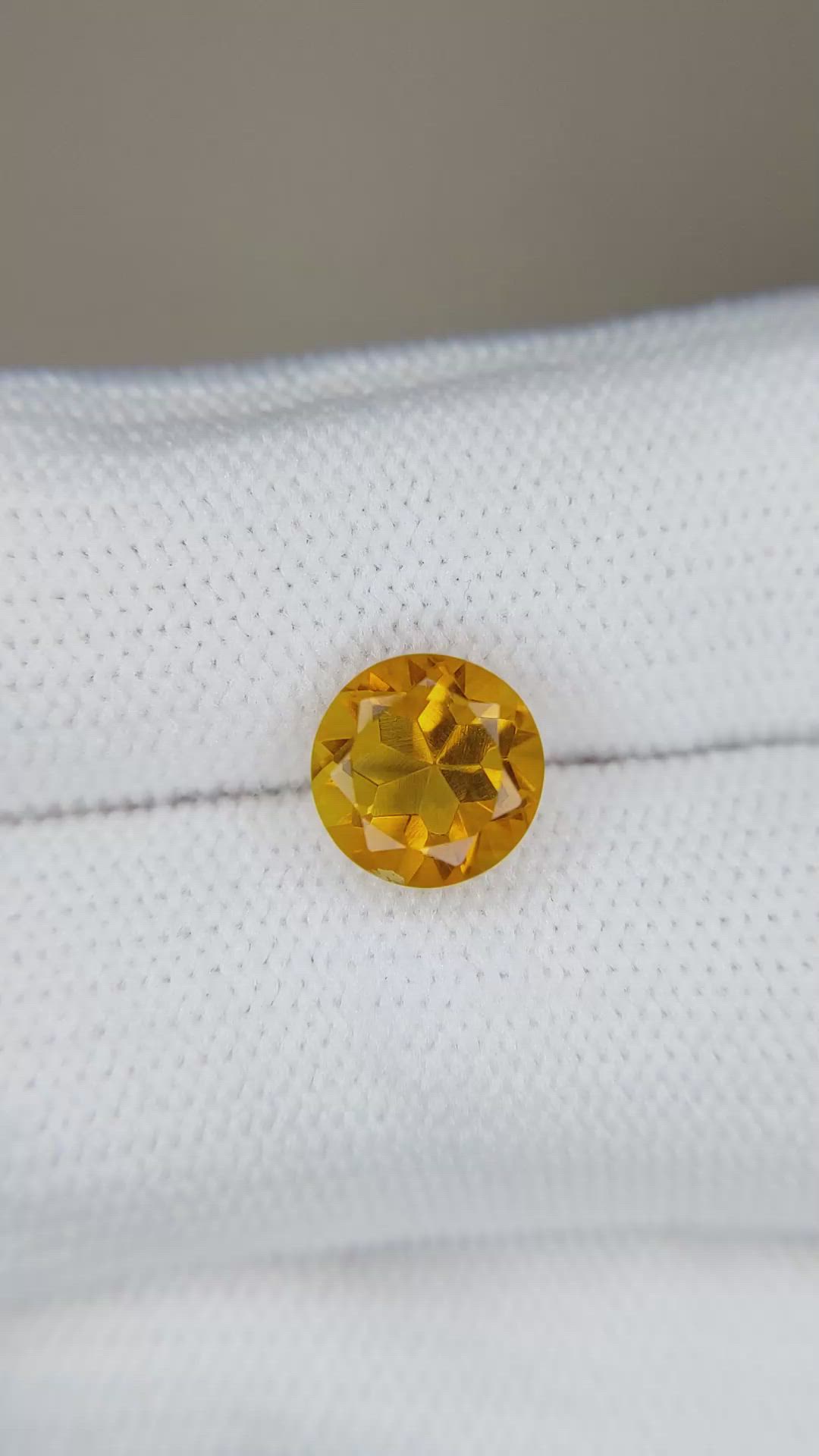 2.11 Ct. Yellowish Orange Citrine from Madagascar Size Video