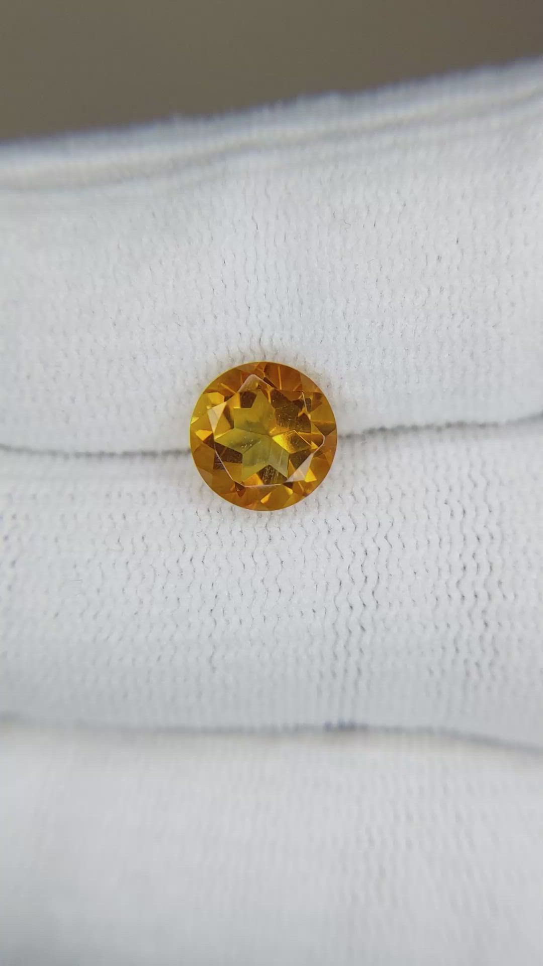 2.00 Ct. Madeira (Reddish Orange) Citrine from Madagascar Size Video