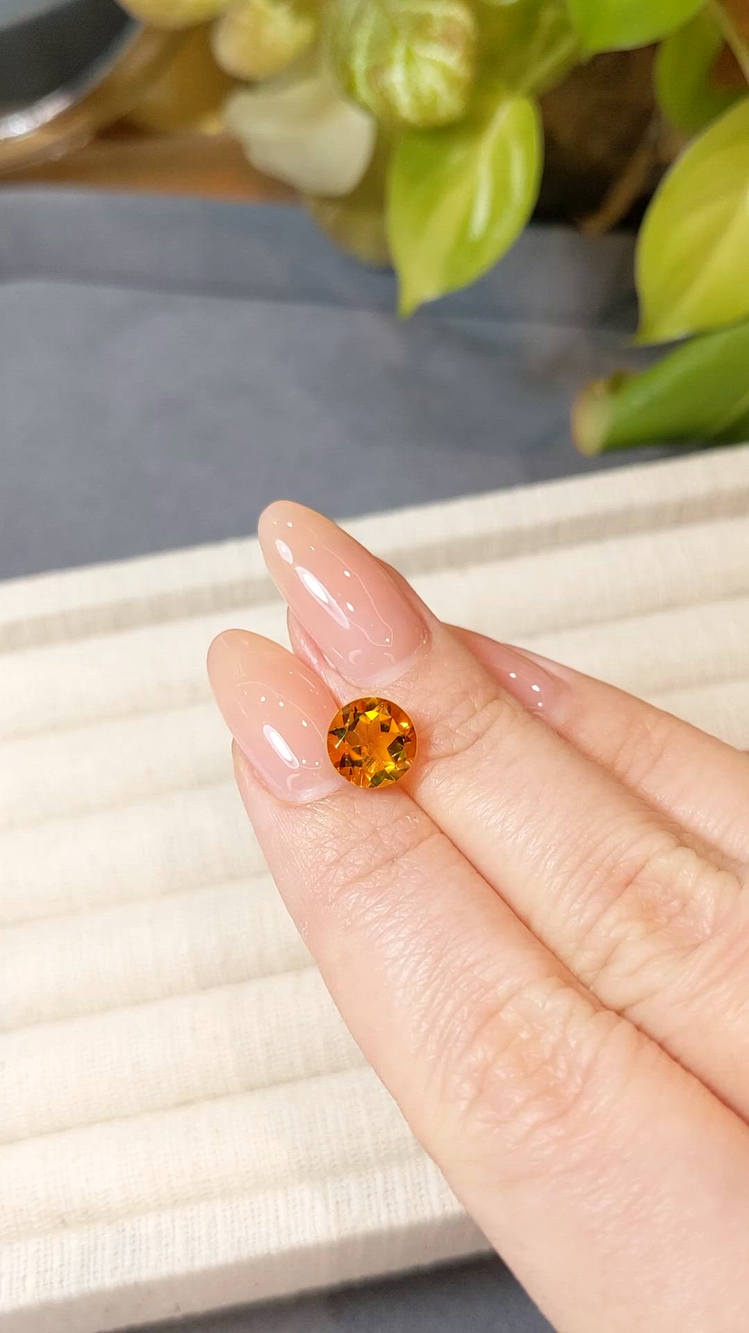2.00 Ct. Madeira (Reddish Orange) Citrine from Madagascar Size Video