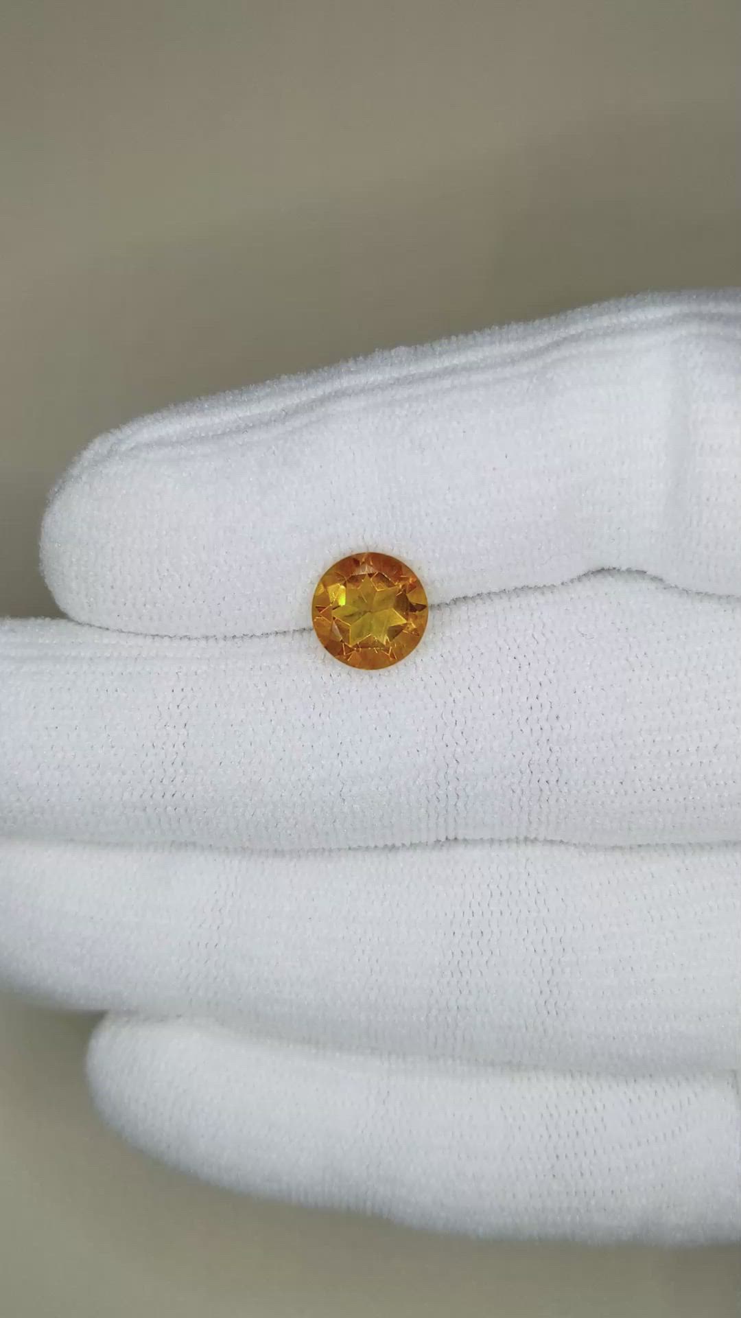 2.00 Ct. Madeira (Reddish Orange) Citrine from Madagascar Size Video