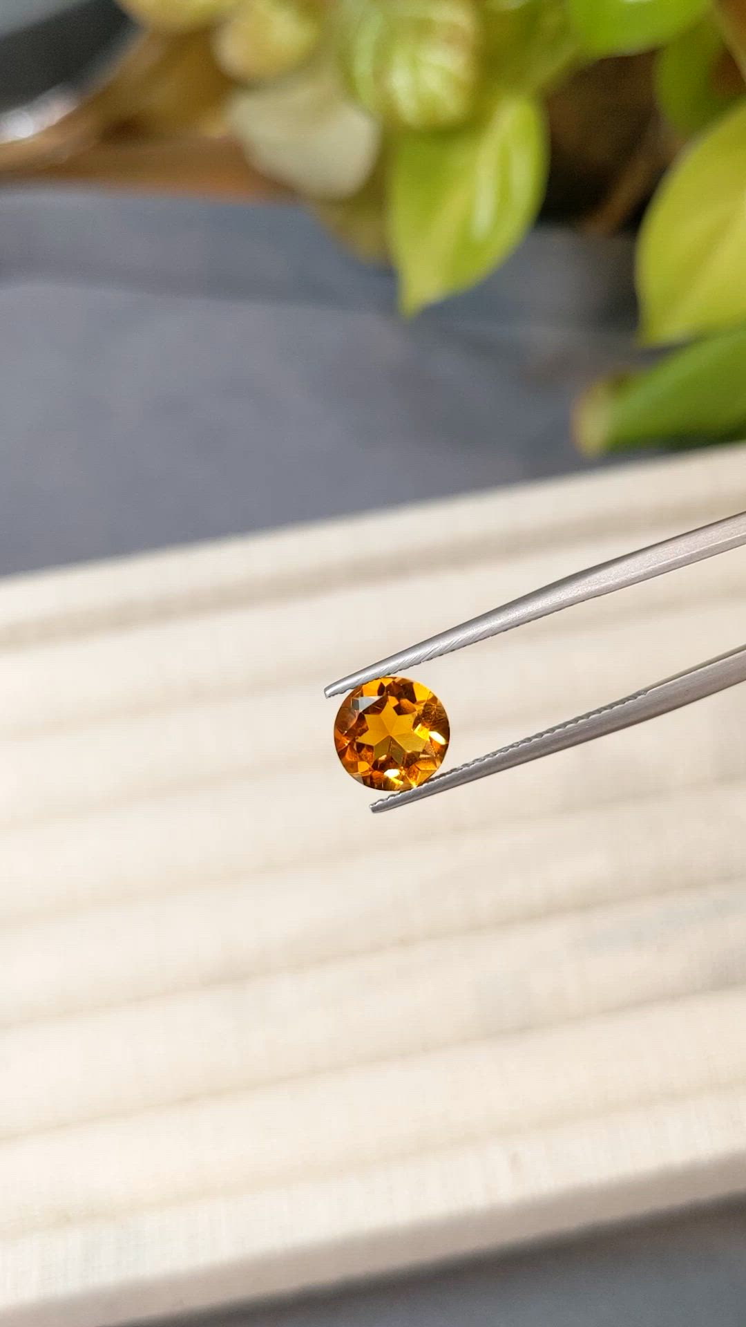 1.76 Ct. Yellowish Orange Citrine from Madagascar Size Video