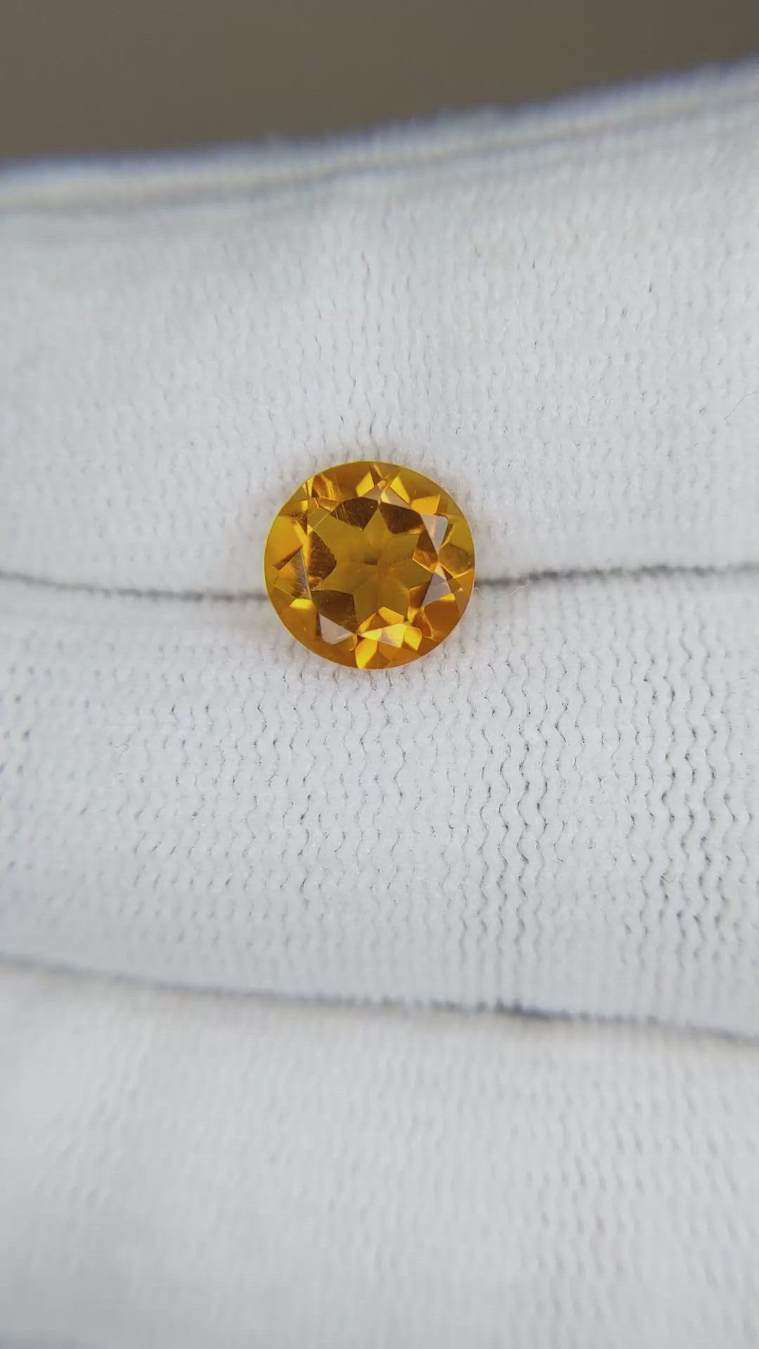 1.76 Ct. Yellowish Orange Citrine from Madagascar Size Video