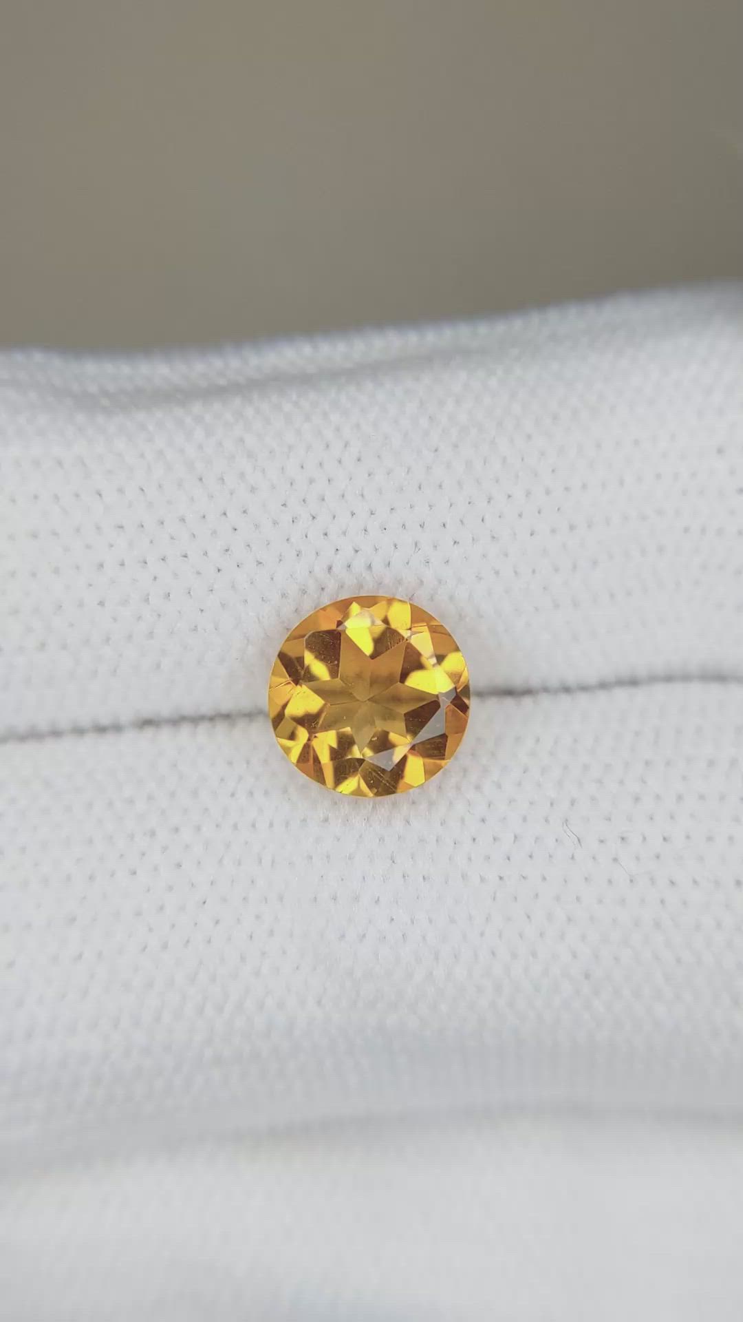 1.70 Ct. Orangish Yellow Citrine from Madagascar Size Video