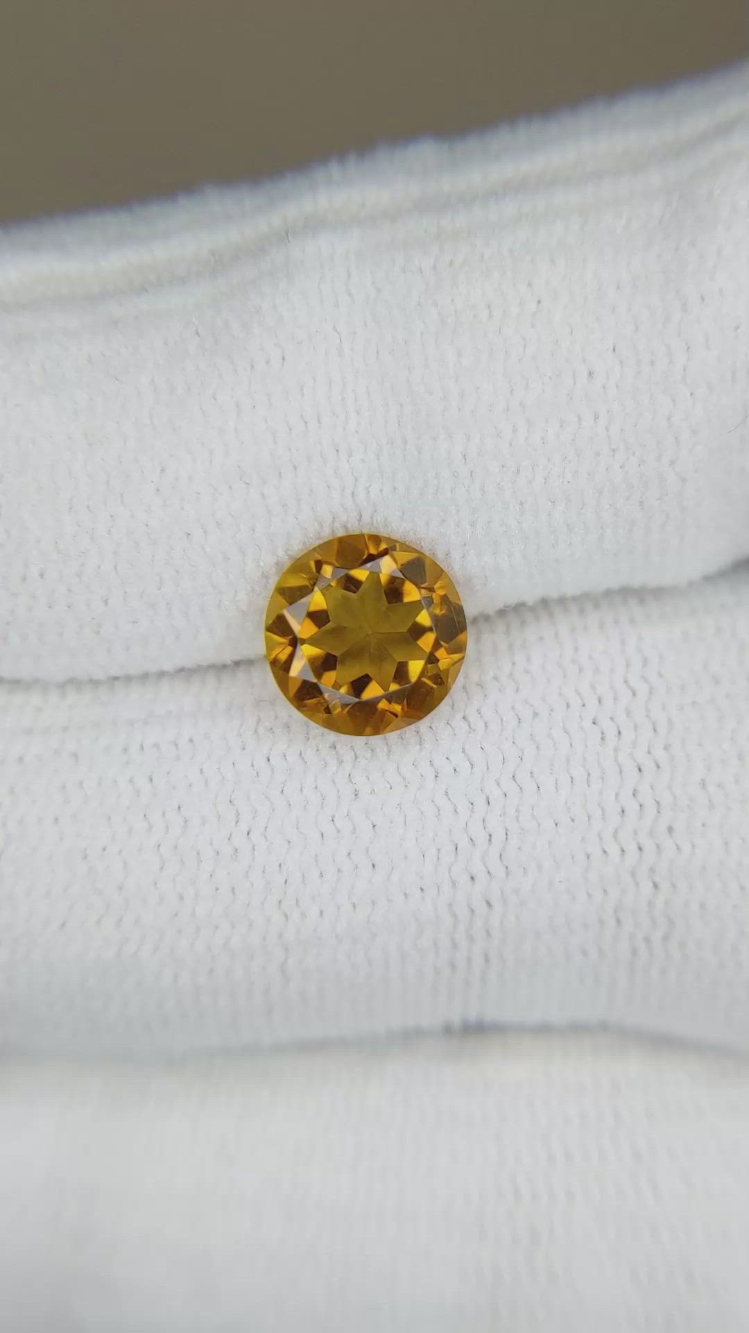 1.67 Ct. Yellowish Brown Citrine from Madagascar Size Video