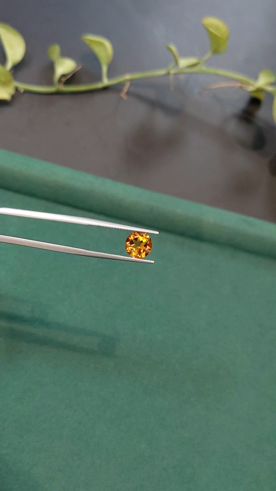 1.67 Ct. Yellowish Orange Citrine from Madagascar Size Video