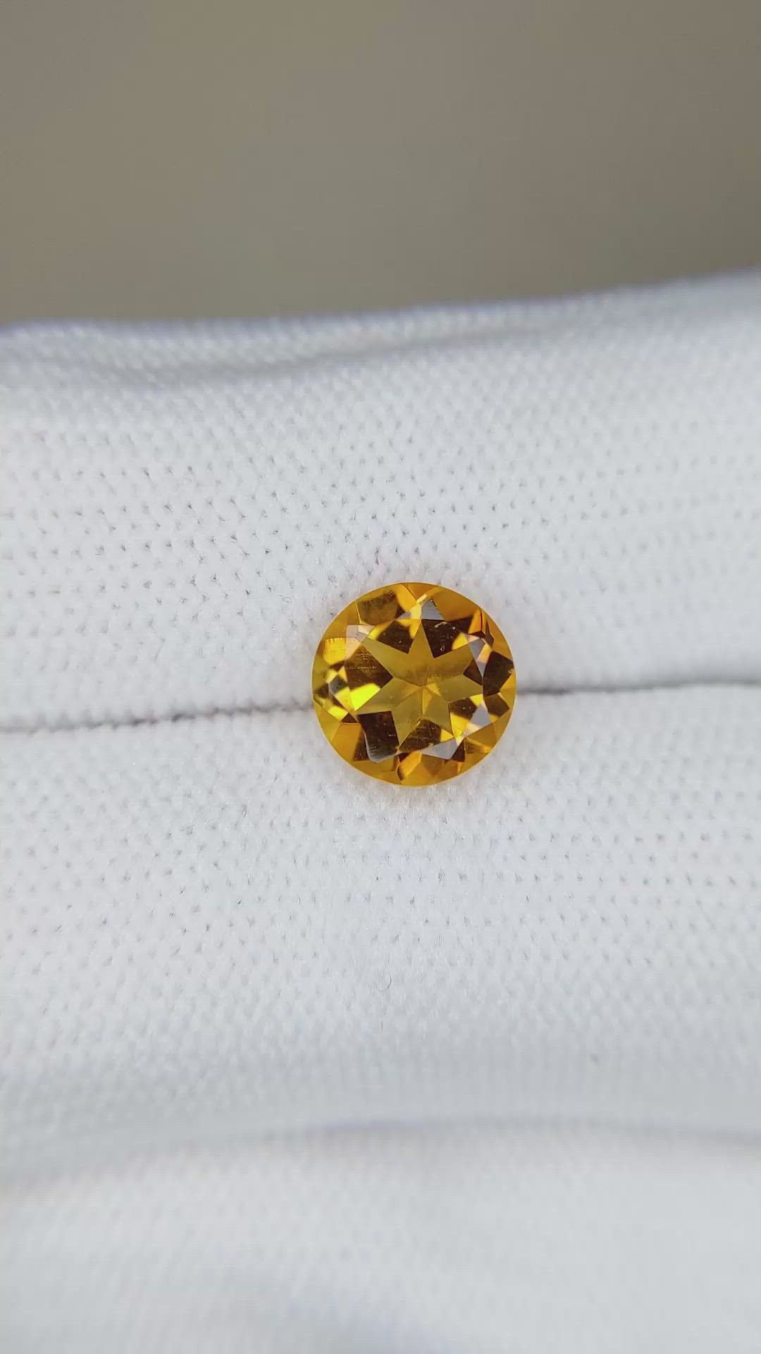 1.67 Ct. Yellowish Orange Citrine from Madagascar Size Video