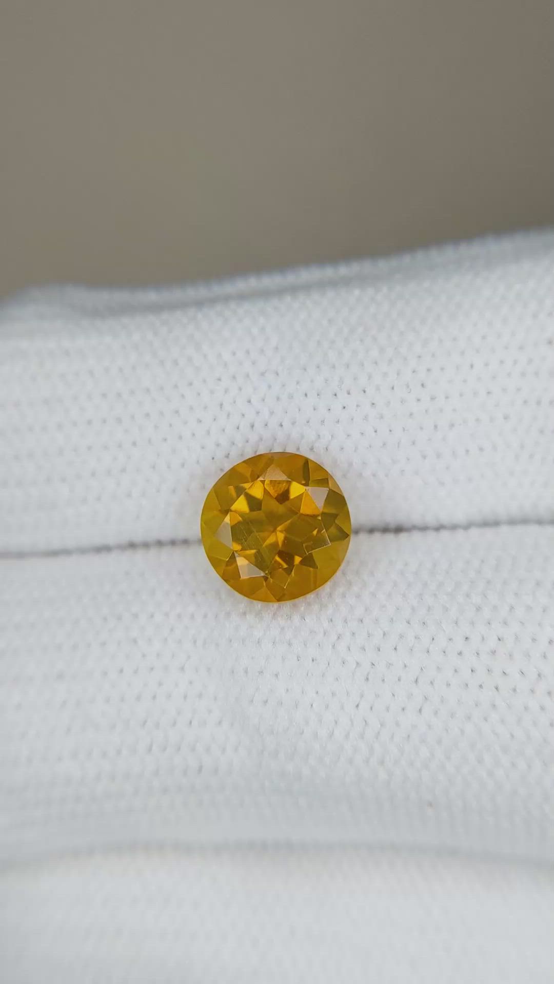 1.89 Ct. Orangish Yellow Citrine from Madagascar Size Video