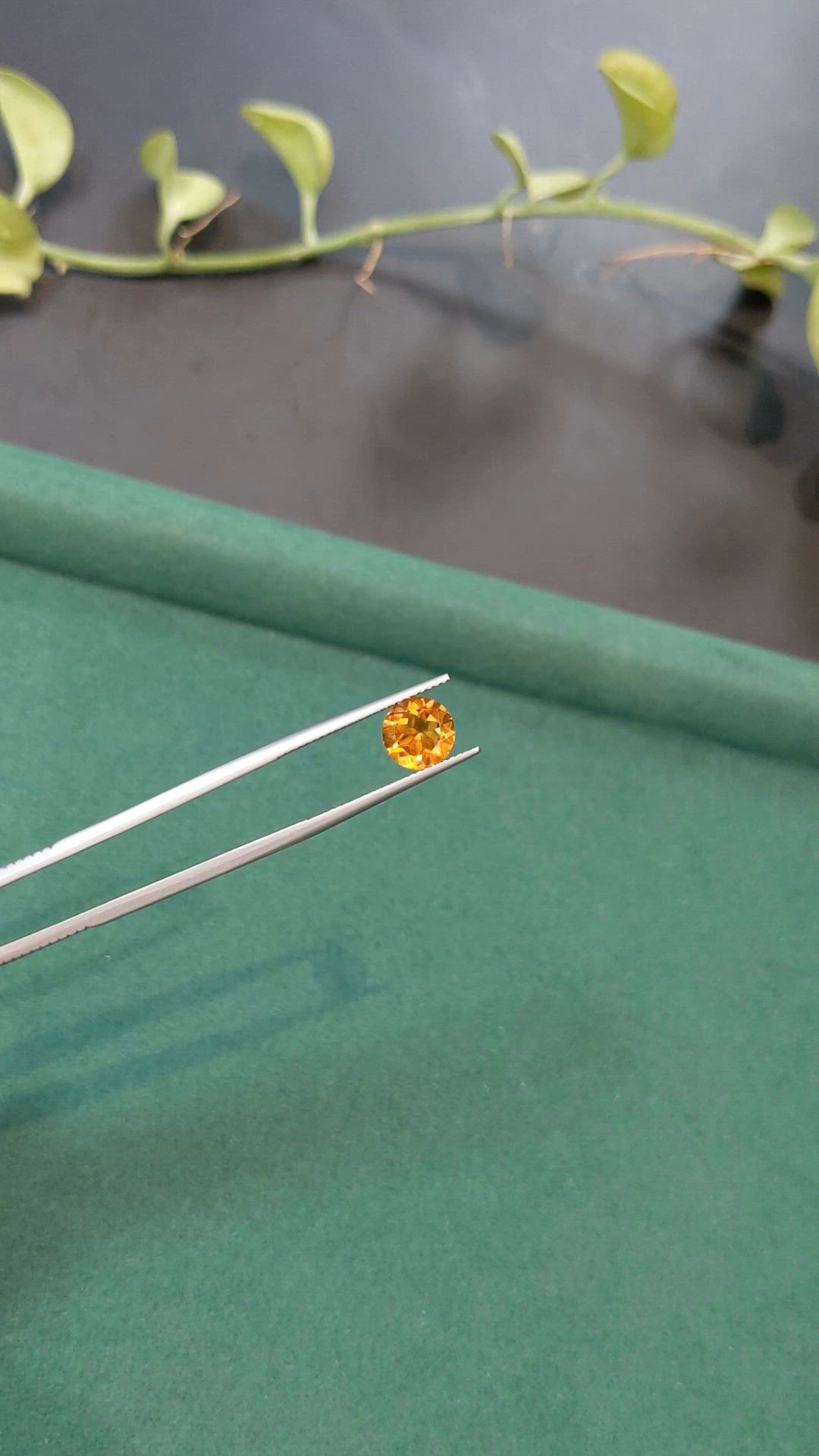 1.73 Ct. Yellowish Orange Citrine from Madagascar Size Video
