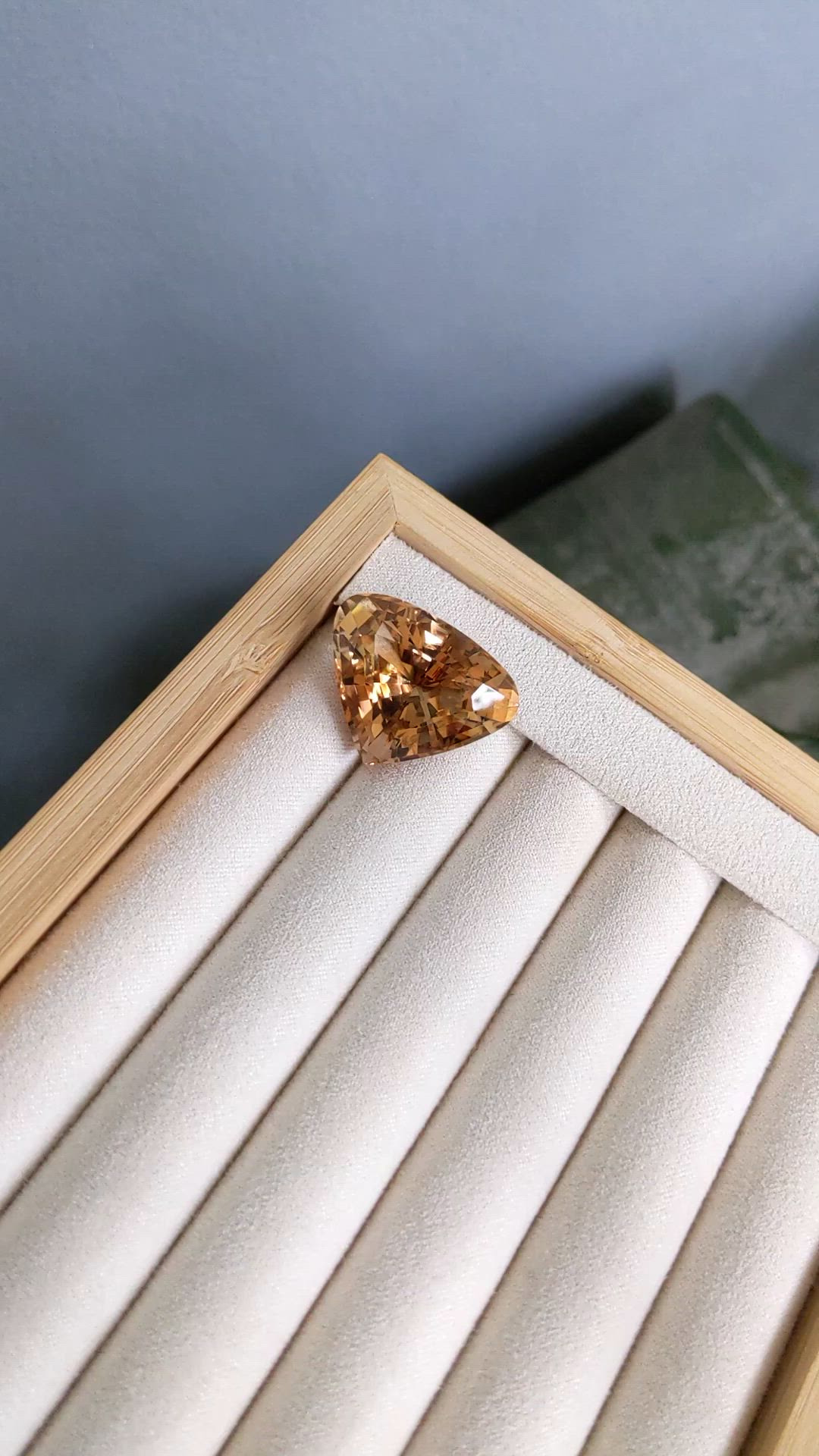 43.98 Ct. Reddish Orange Imperial Topaz from Pakistan Size Video