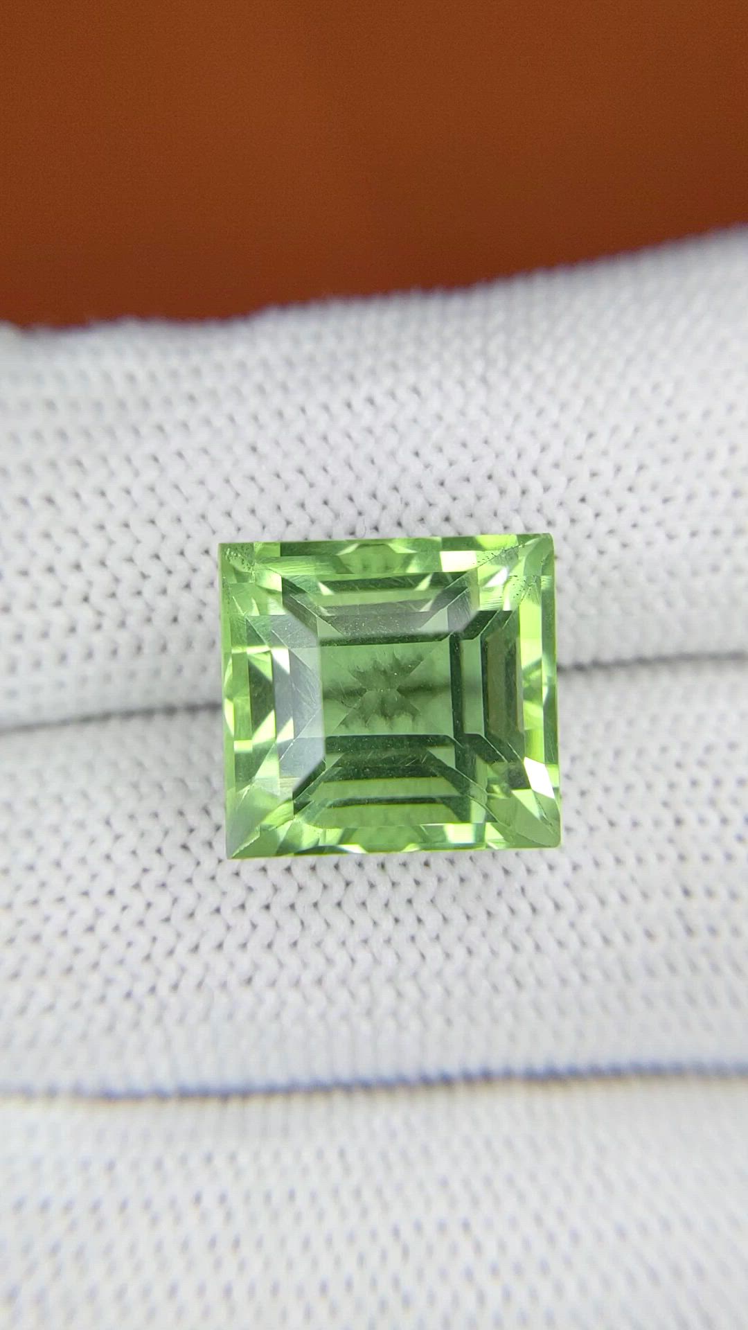 11.08 Ct. Green Prasiolite from Brazil Size Video