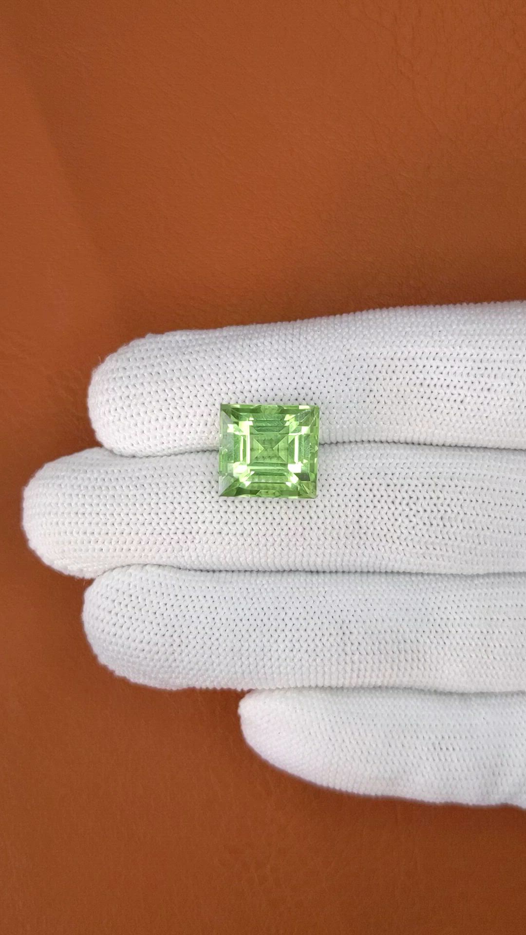 11.08 Ct. Green Prasiolite from Brazil Size Video