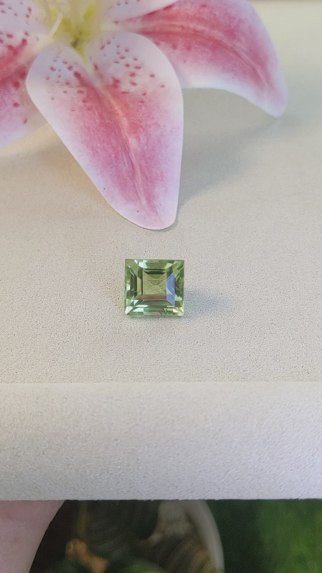 11.08 Ct. Green Prasiolite from Brazil Size Video