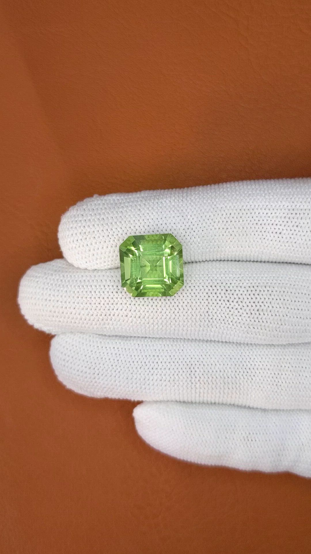 11.68 Ct. Green Prasiolite from Brazil Size Video
