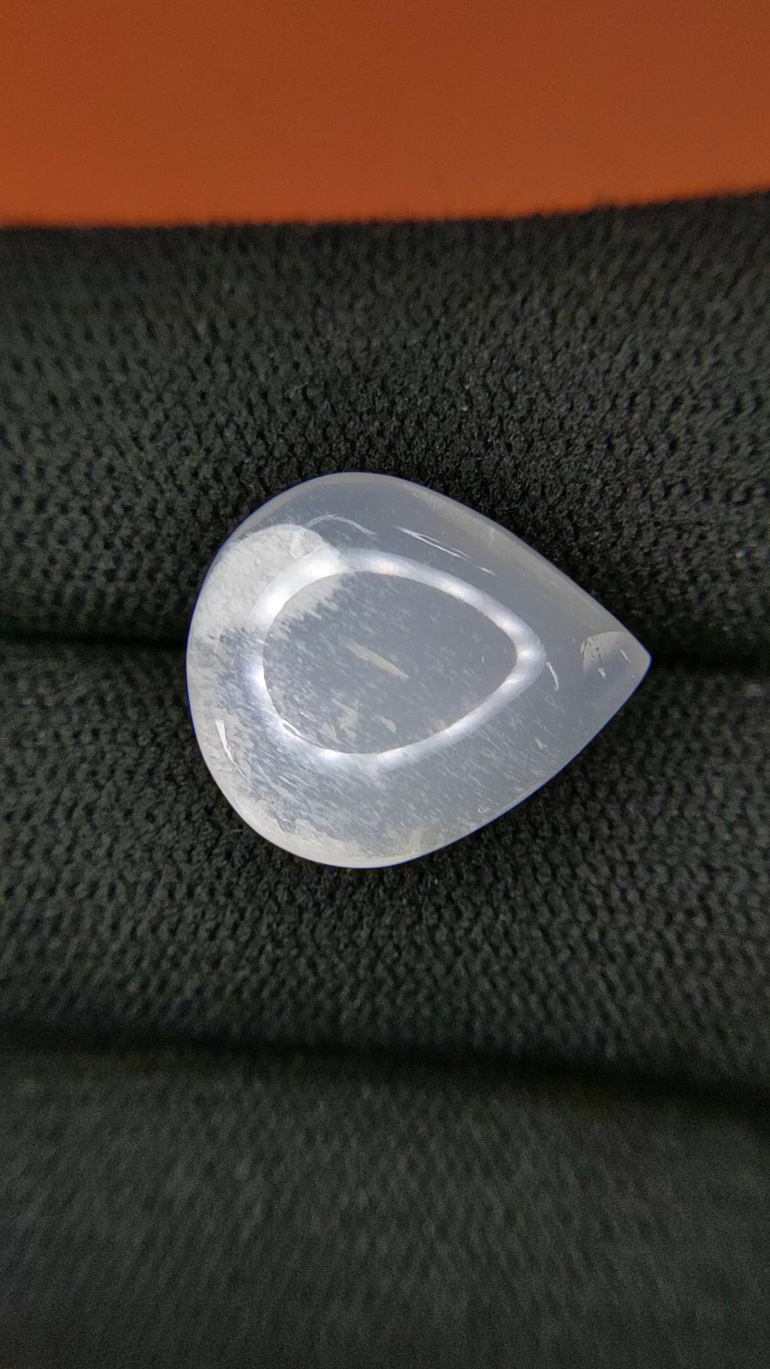 9.75 Ct. White Cabochon Moonstone from Ceylon (Sri Lanka) Size Video