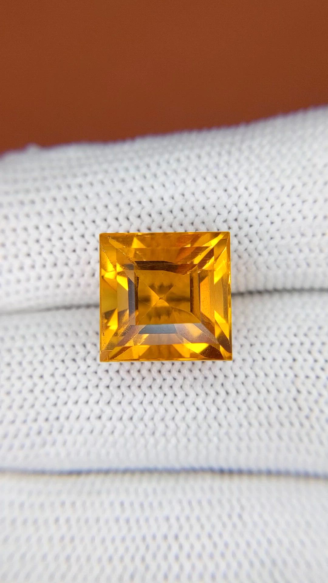 8.94 Ct. Orange Citrine from Brazil Size Video